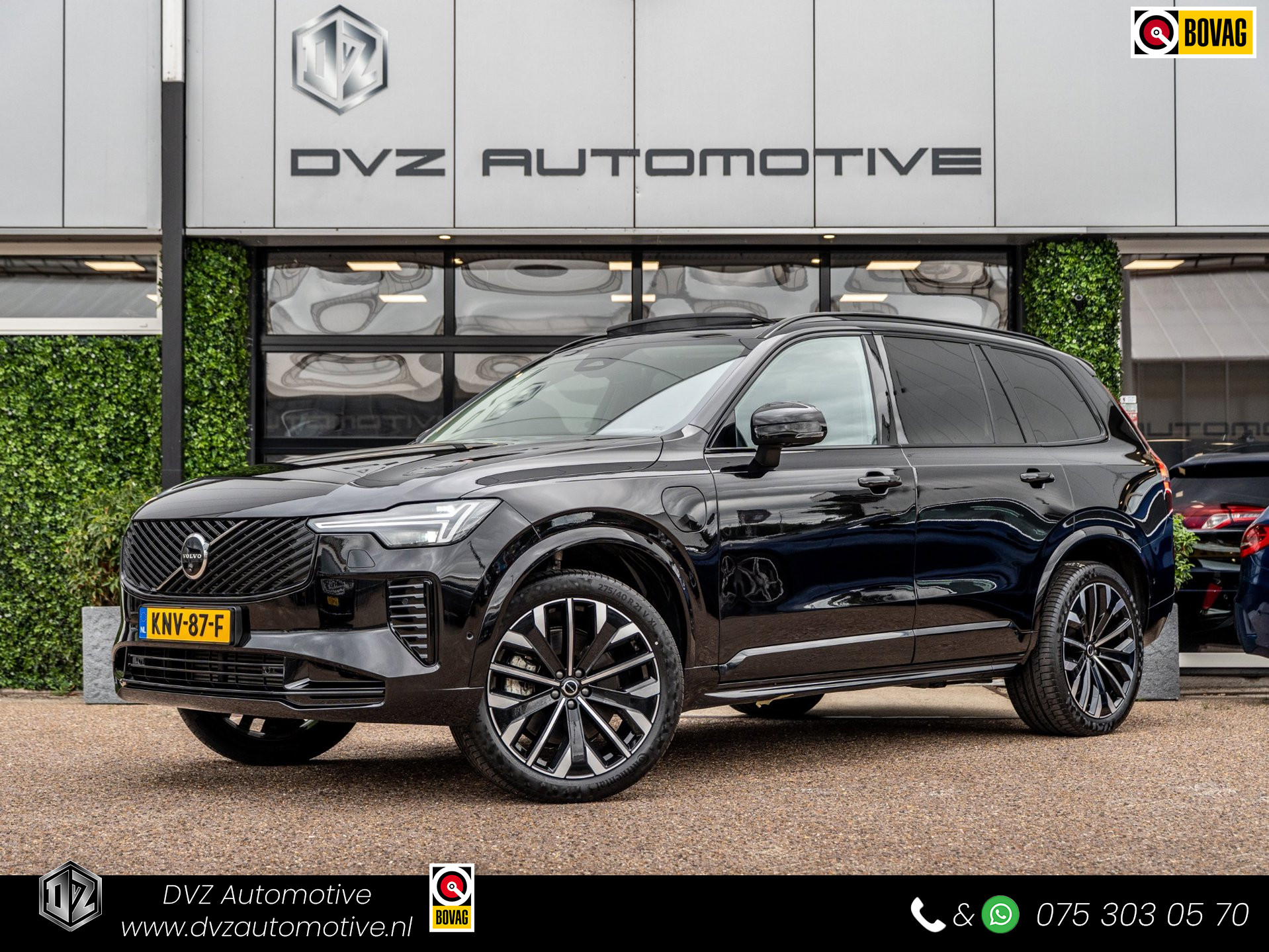 Volvo Xc90 2.0 T8 Plug-in hybrid AWD Ultra Dark | Alcantara | Surround View | BTW 2025 - voorkant