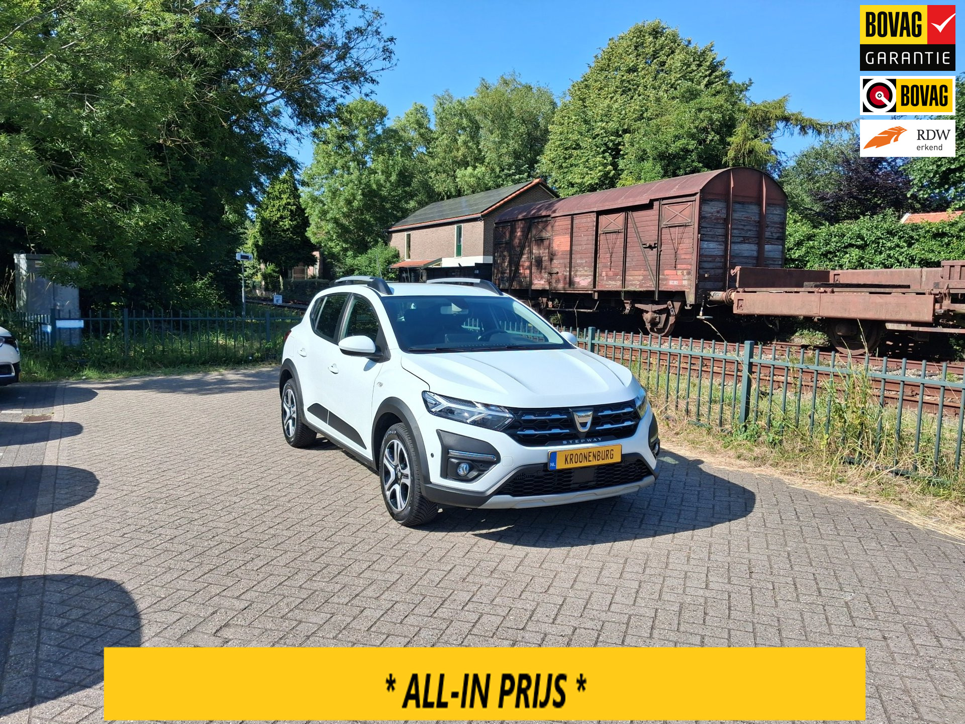 Dacia Sandero Stepway 1.0 TCe 90 Extreme AUTOMAAT 6123km als nieuw! ALLINPRIJS 2022 - voorkant