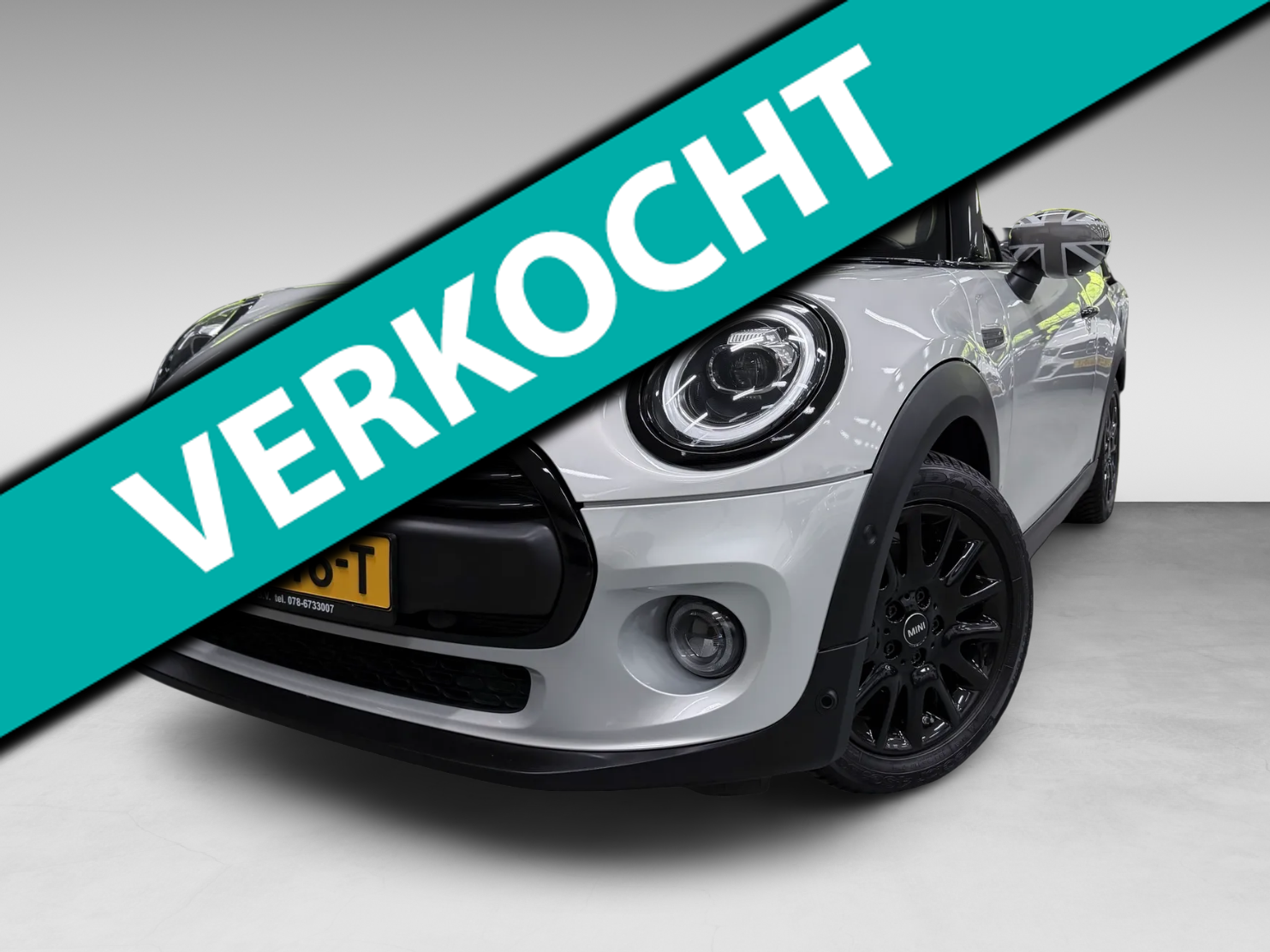 Mini Cabrio 1.5 CHILI BLACK-LINE 27DKM/V-COCKPIT/NAVI/LED/DAB/CARPLAY/ECC/PDC/CRUISE/// 2020 - voorkant