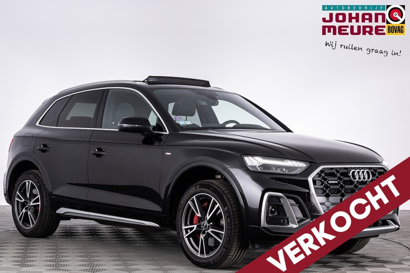 Audi Q5 50 TFSI e Quattro S-Line | PANORAMADAK | Half LEDER | Full LED | PHEV 2021 - voorkant