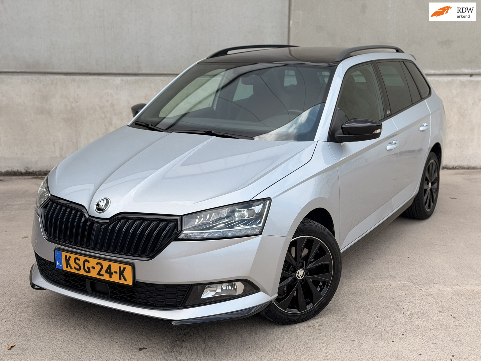 Skoda Fabia Combi 1.0 TSI Monte Carlo DSG Pano Camera CarPlay Navi DAB BTW 2018 - voorkant