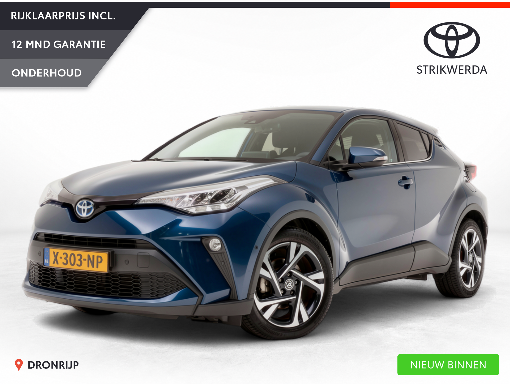 Toyota Toyota C-hr 2.0 Hybrid Style 2023 - voorkant