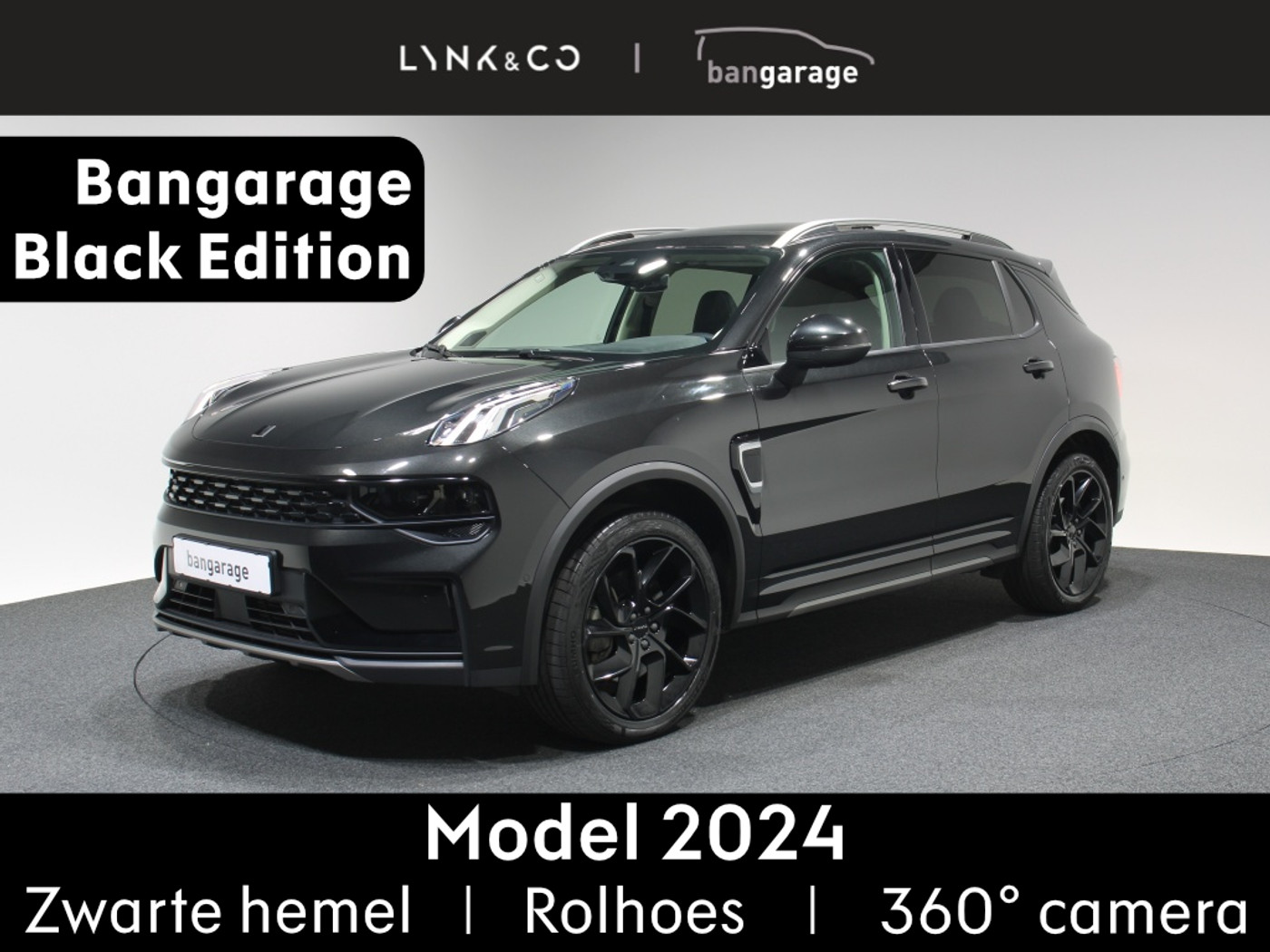 Lynk&co LYNK & Co 01 Plug-in Hybride 262 PK BlackEdition Panorama Dak Trekhaak Adapti 2024 - voorkant