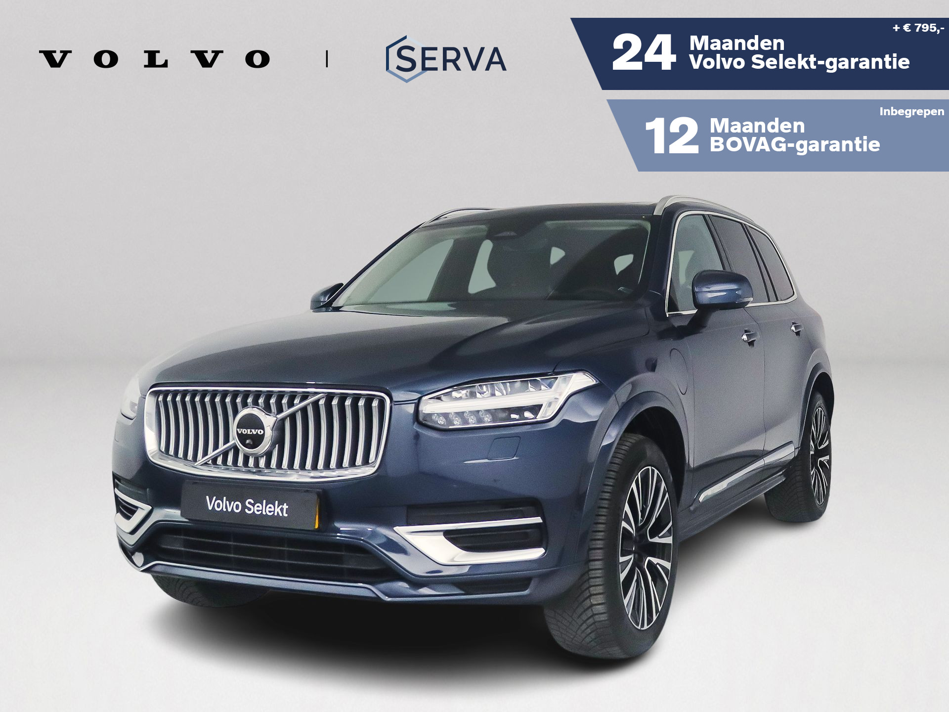 Volvo Xc90 T8 Recharge AWD Ultimate Bright | Panoramadak | 360° camera | Harman Kardon | Head-up display | Stoel- en Stuurverwarming 2023 - voorkant
