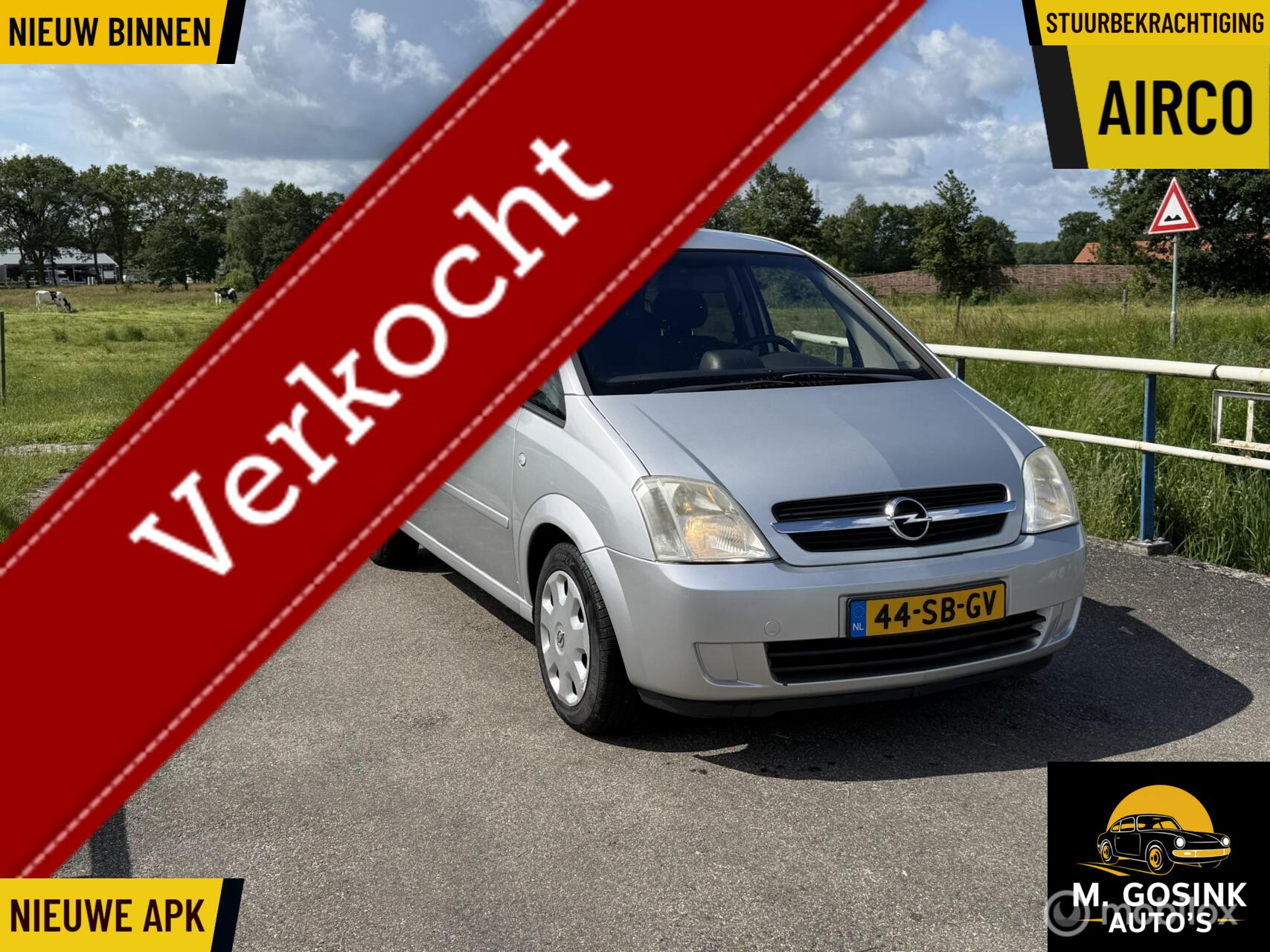 Opel Meriva-a 1.6-16V Airco cruis trekhaak apk nieuw 09-06-27 2005 - voorkant