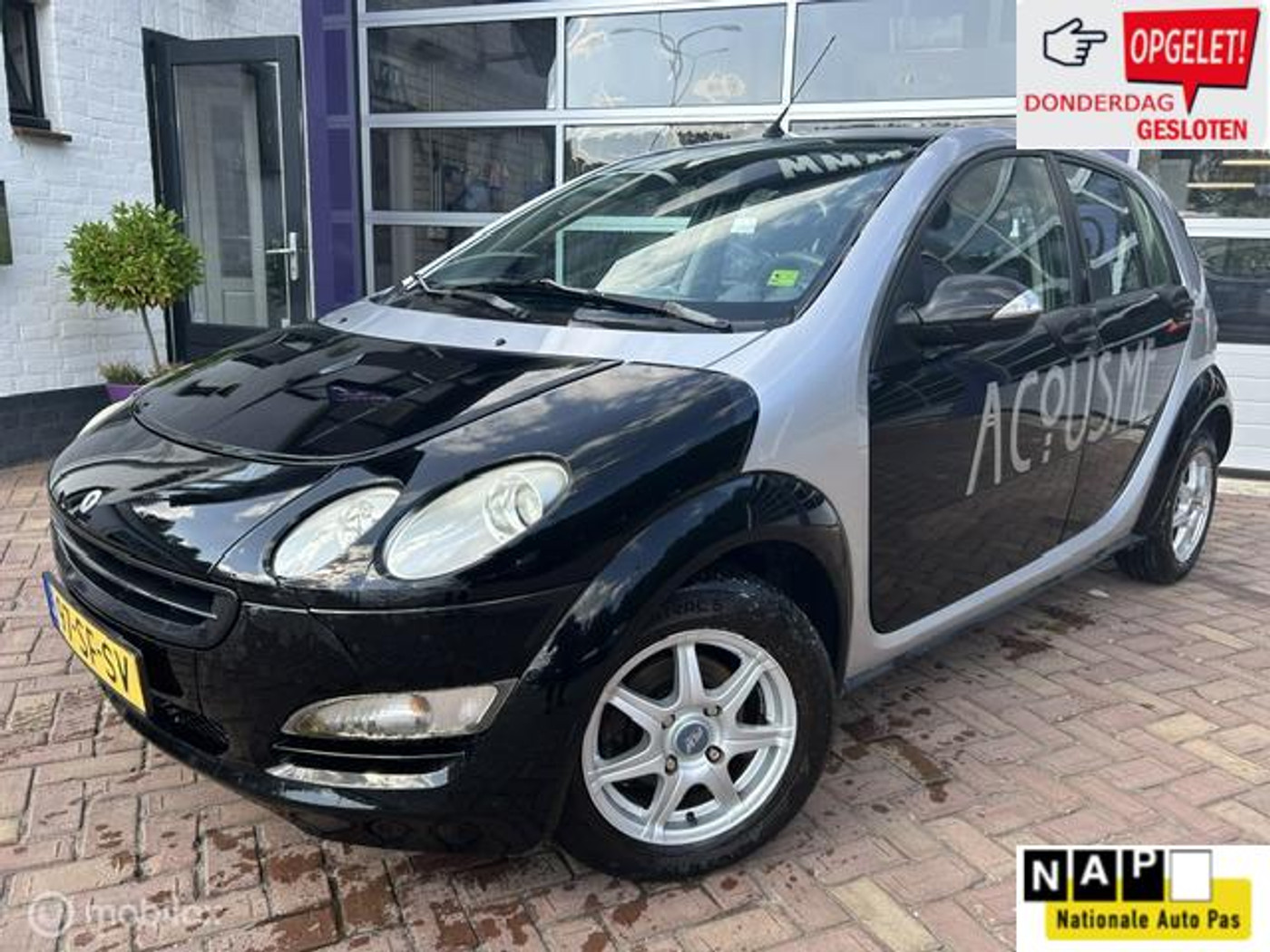 Smart Forfour 1.0 1.0 * 5 DEURS * LM VELGEN * STUURBEKRACHTIGING 2005 - voorkant