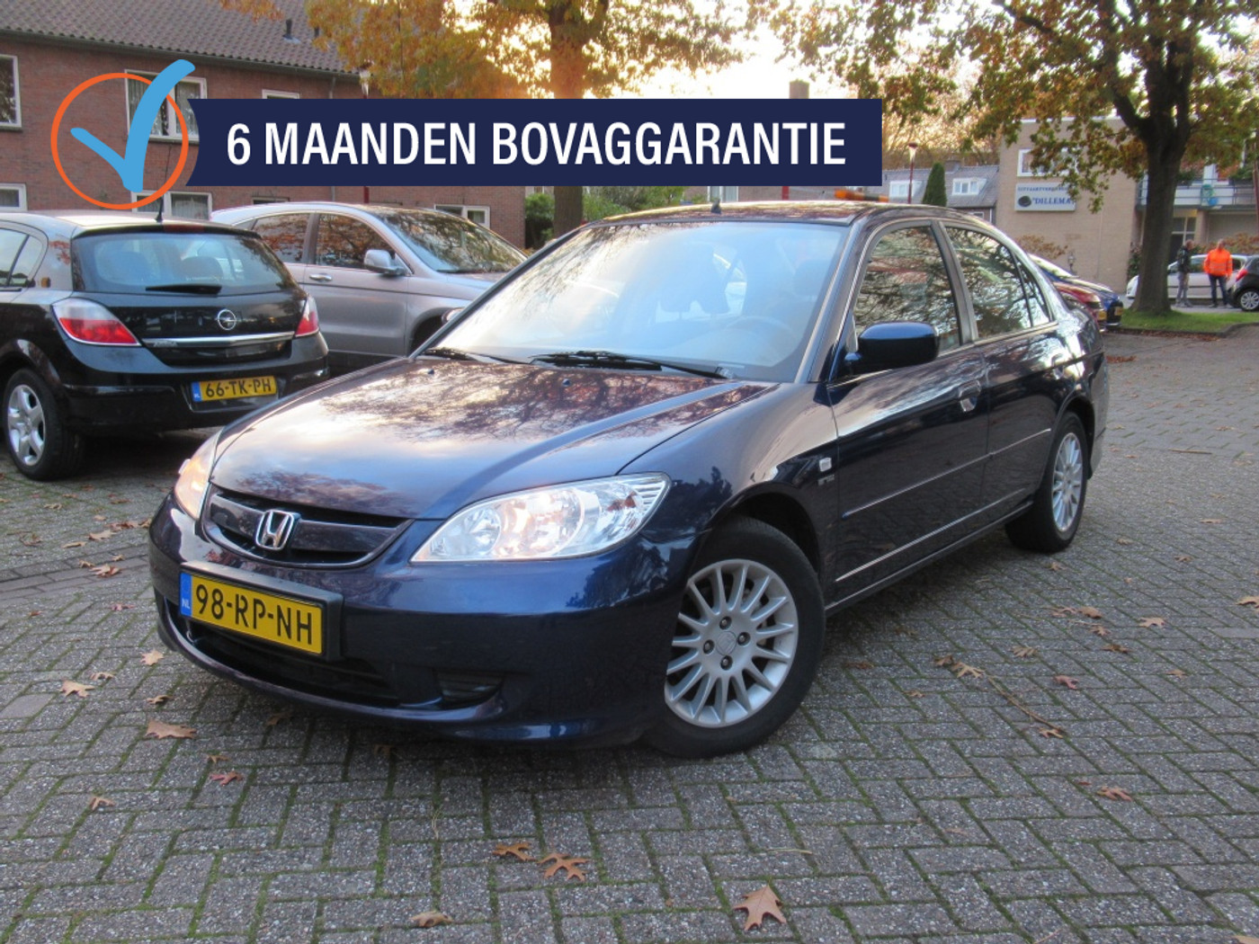Honda Civic 4dr 1.3i | IMA NW Gr. Beurt |+APK |+Remmen | GARANTIE! | 2005 - voorkant