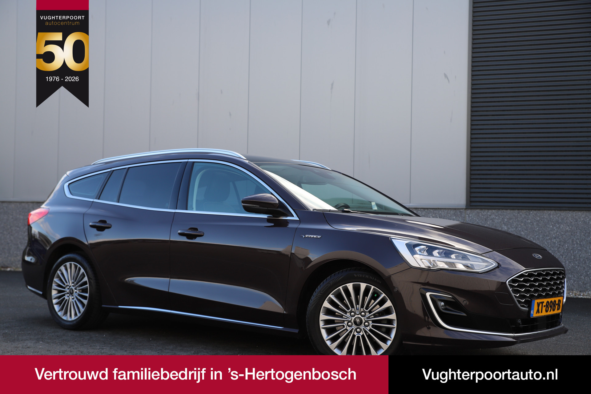 Ford Focus 125pk EcoBoost/Vignale/B&O/Adaptive/Matrix/Schuifdak/HUD/Trekh. 2019 - voorkant