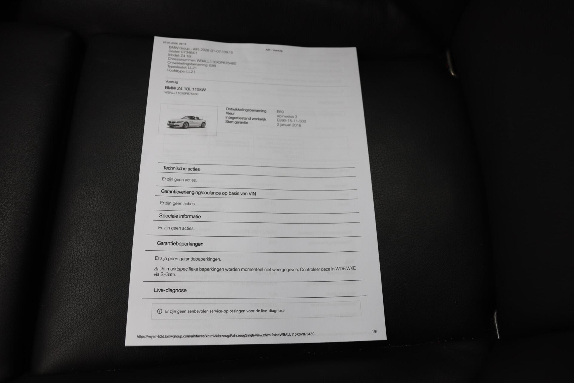 Foto van BMW Z4 Sdrive18i