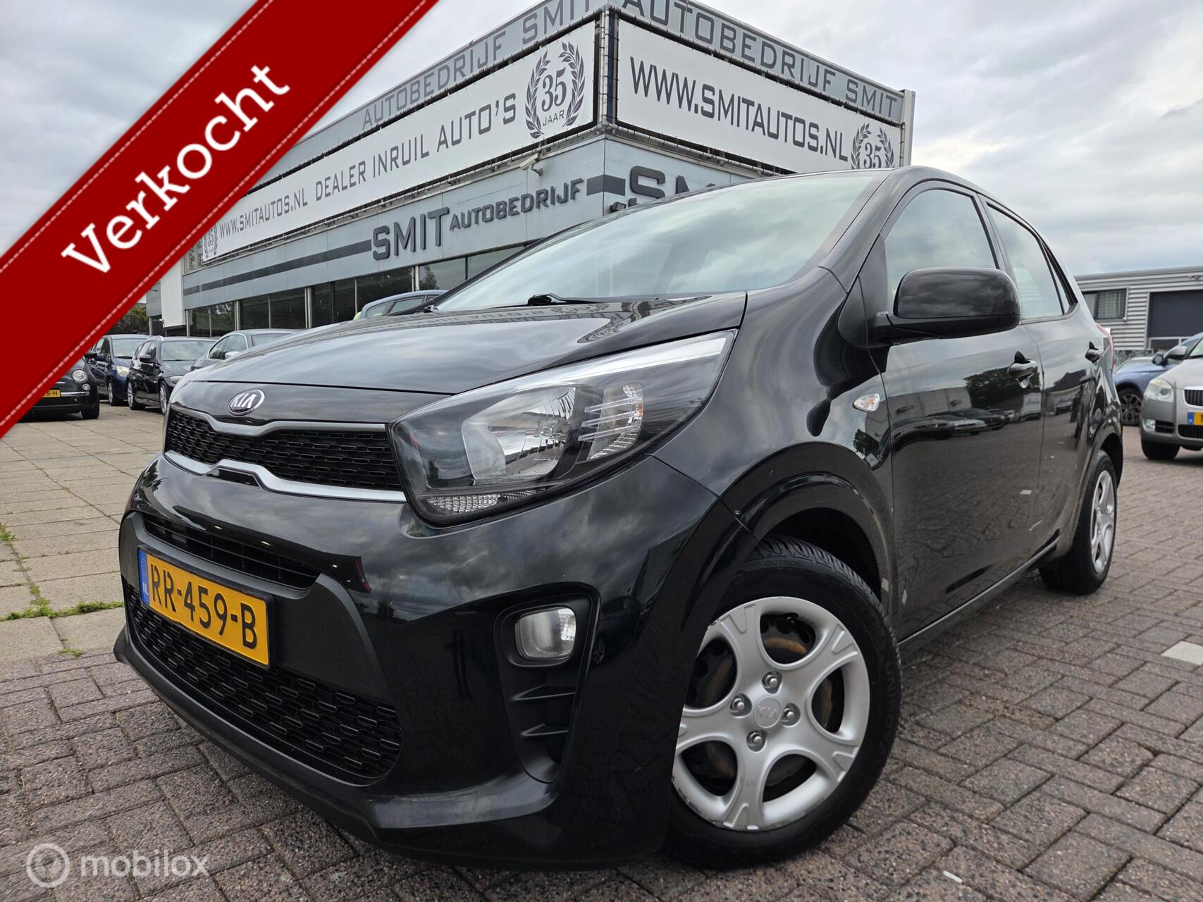 Kia Picanto 1.0 CVVT EconomyPlusLine AC/Bluetooth/Dealerond. 2018 - voorkant