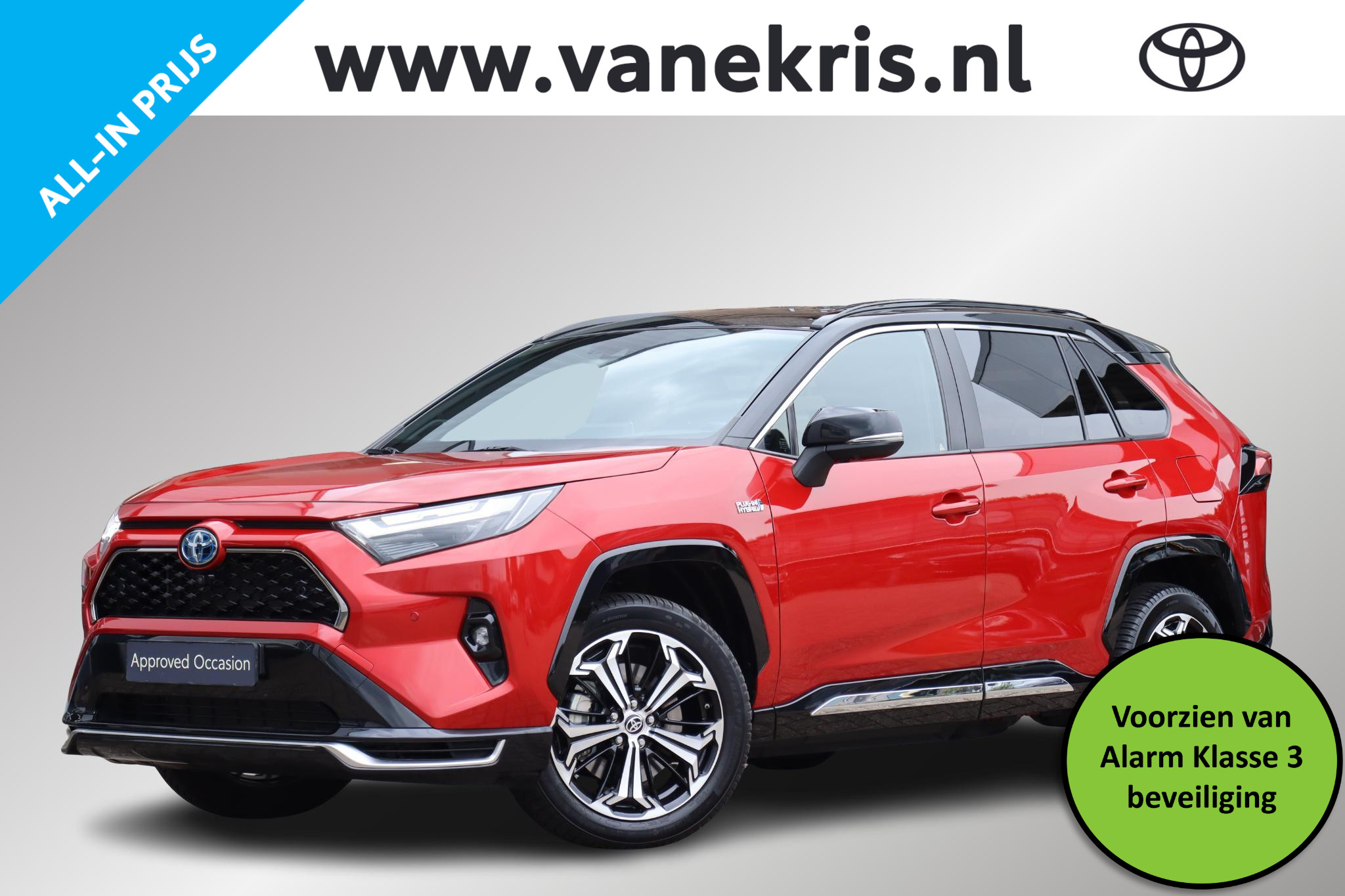 Toyota Toyota Rav4 2.5 Plug-in Hybrid AWD Business Plus Bitone, Alarm 2022 - voorkant