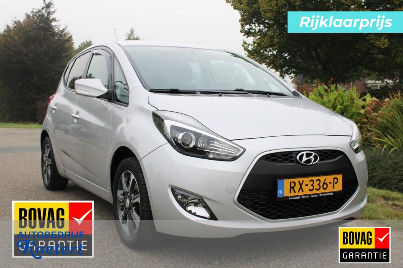 Hyundai Ix20 1.6i 125pk Automaat Go! ECC/Cruise/Bluetooth/Navi/Camera/Stoelverw 2016 - voorkant