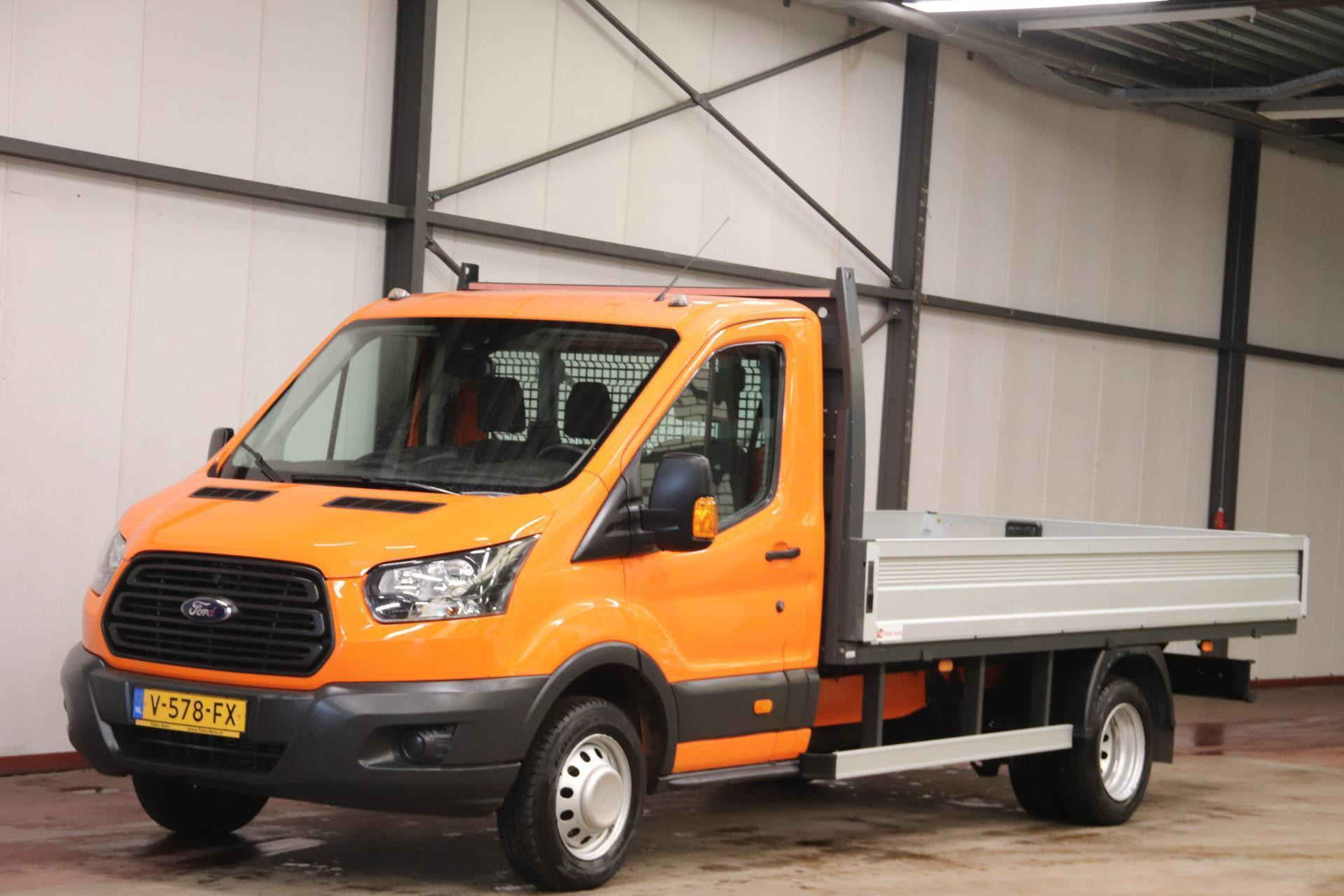 Ford Transit nieuwe NIEUWE MOTOR OPEN LAADBAK DUBBELLUCHT 2017 - voorkant