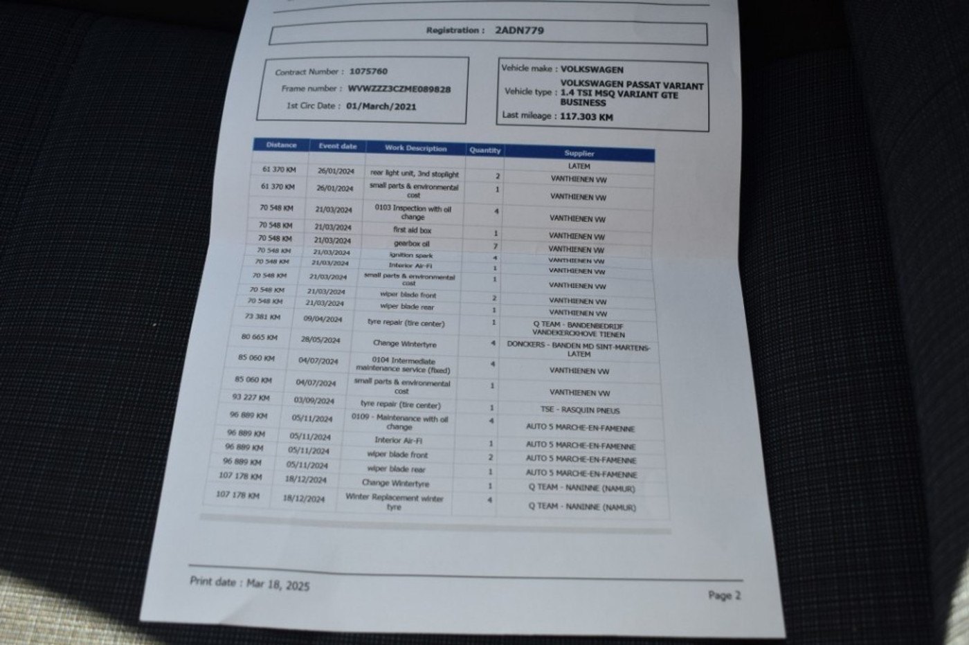 Foto van Volkswagen Passat