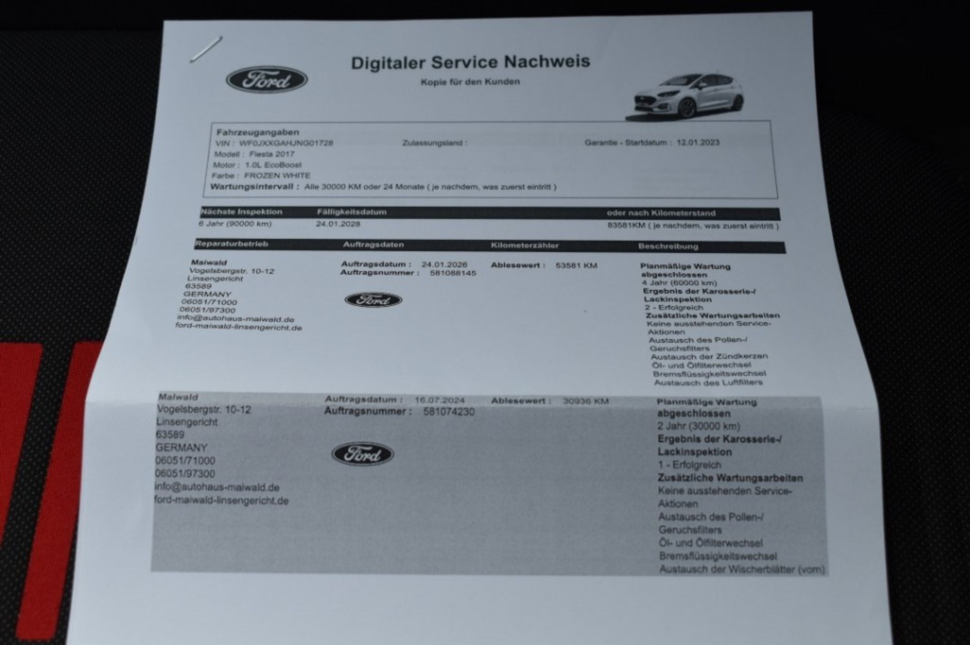 Foto van Ford Fiesta