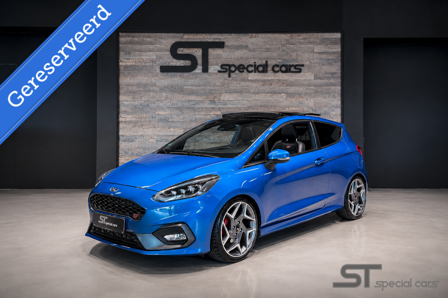 Ford Fiesta 1.5 EcoBoost ST-3|Pano|Perfomance|Winter 2019 - voorkant