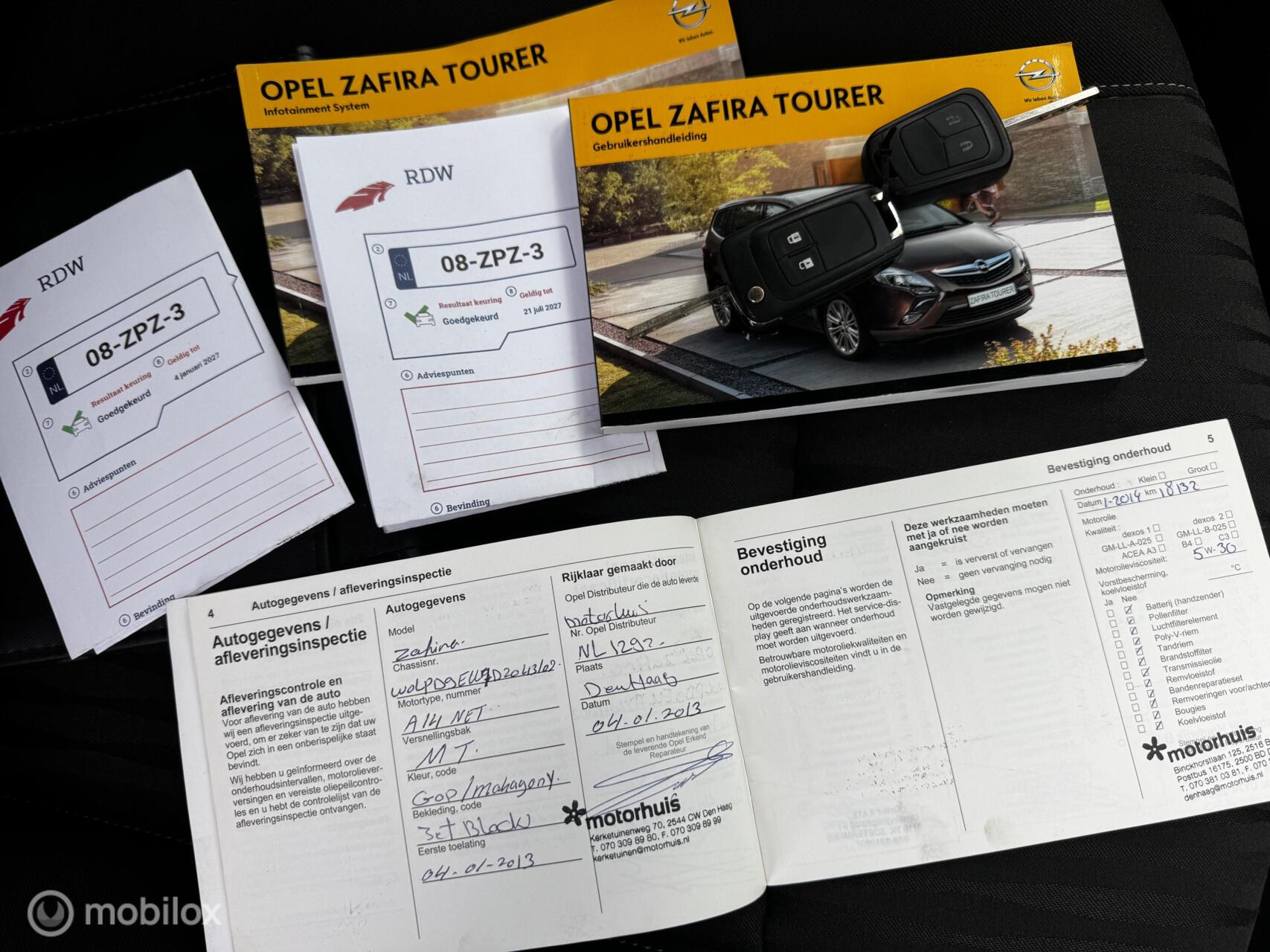 Foto van Opel Zafira Tourer