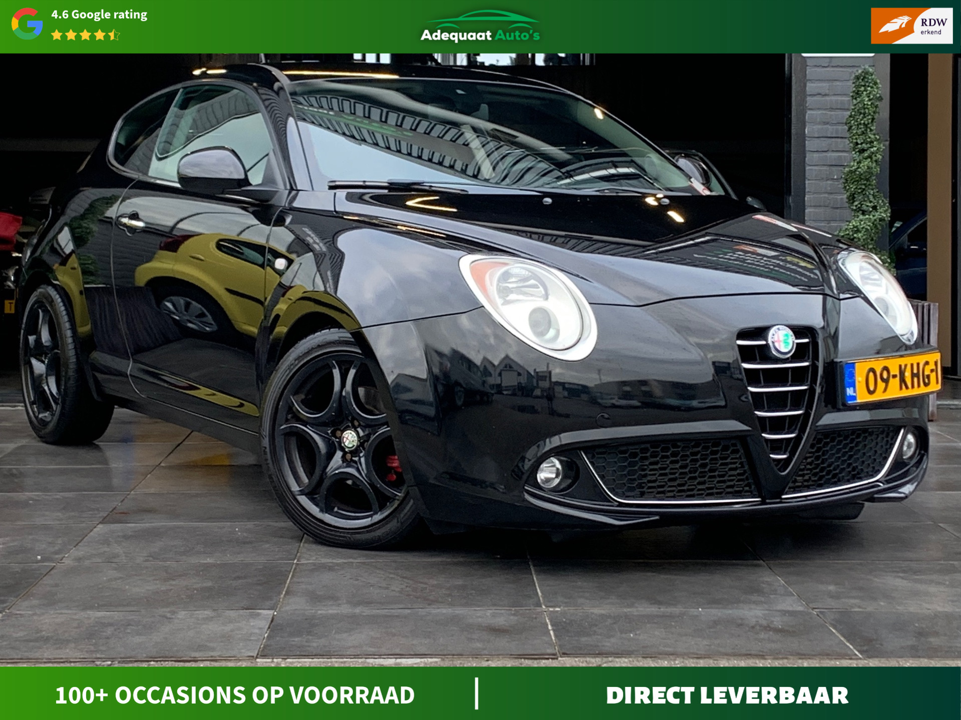 Alfa Romeo Mito 1.4 T Distinctive|Carplay|Cruise|Climate|PDC 2009 - voorkant