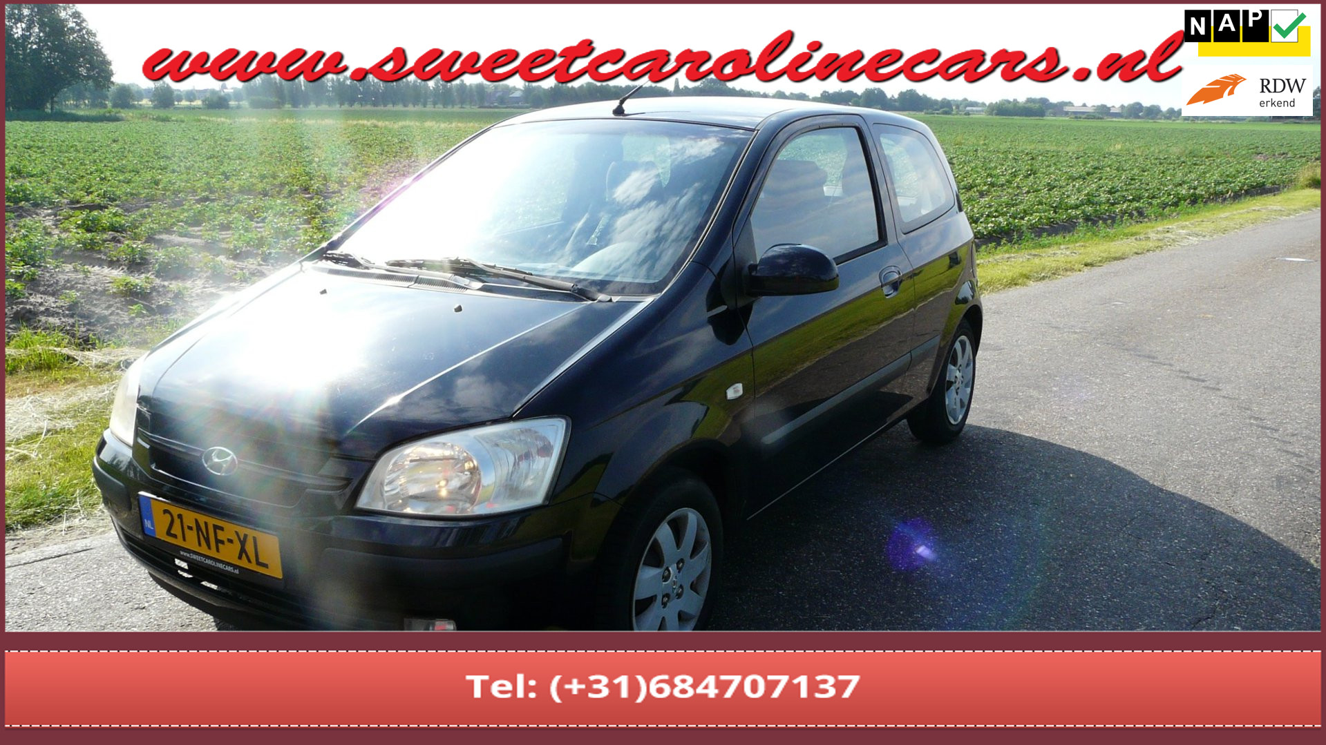 Hyundai Getz 1.3i GLS,Airco,Elec.pakket,Stuurbekrachtiging! 2003 - voorkant