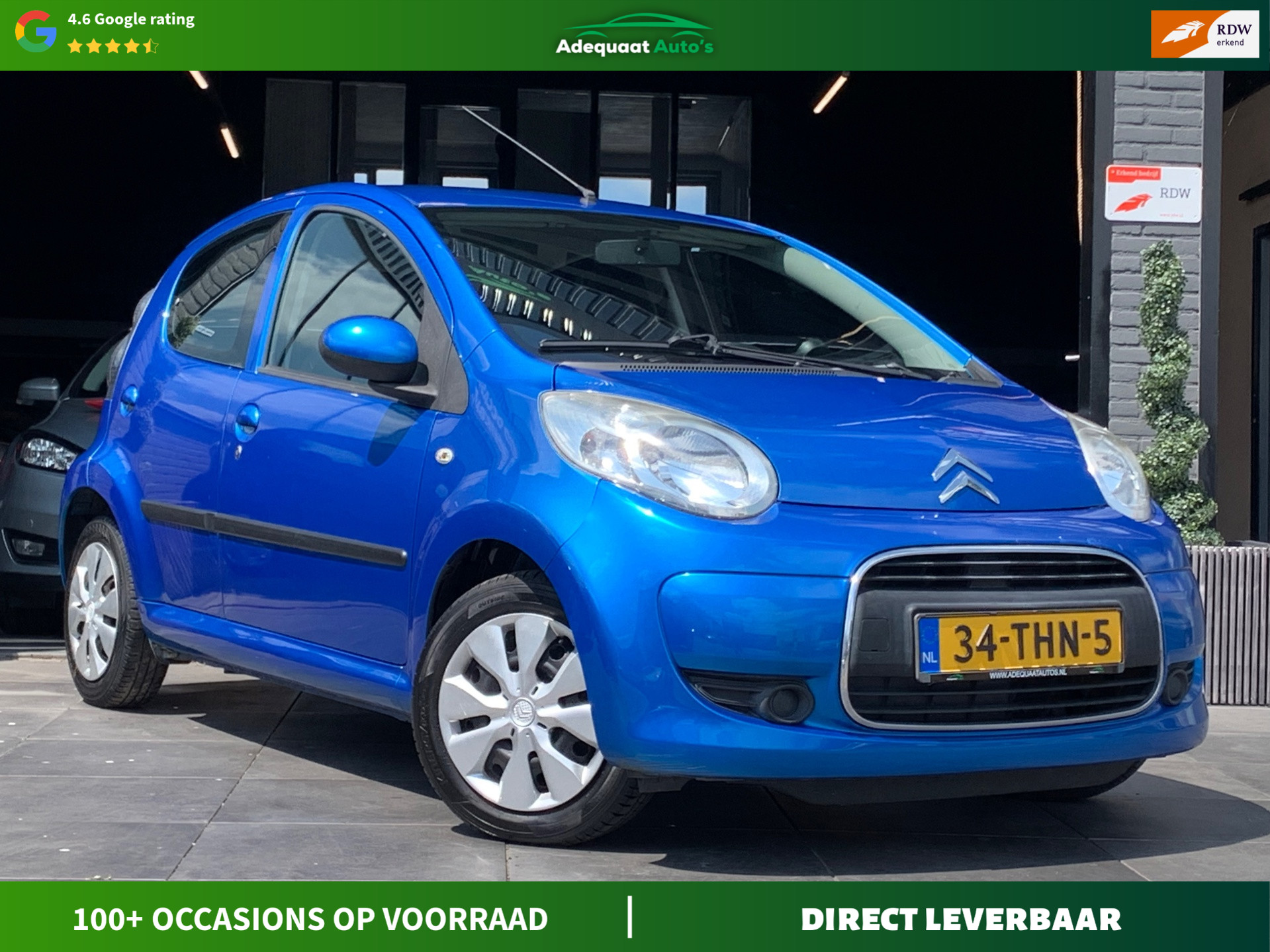 Citroen Citroen C1 1.0-12V Selection|2e eig|NAP|Airco|El.Ramen|5Drs 2012 - voorkant
