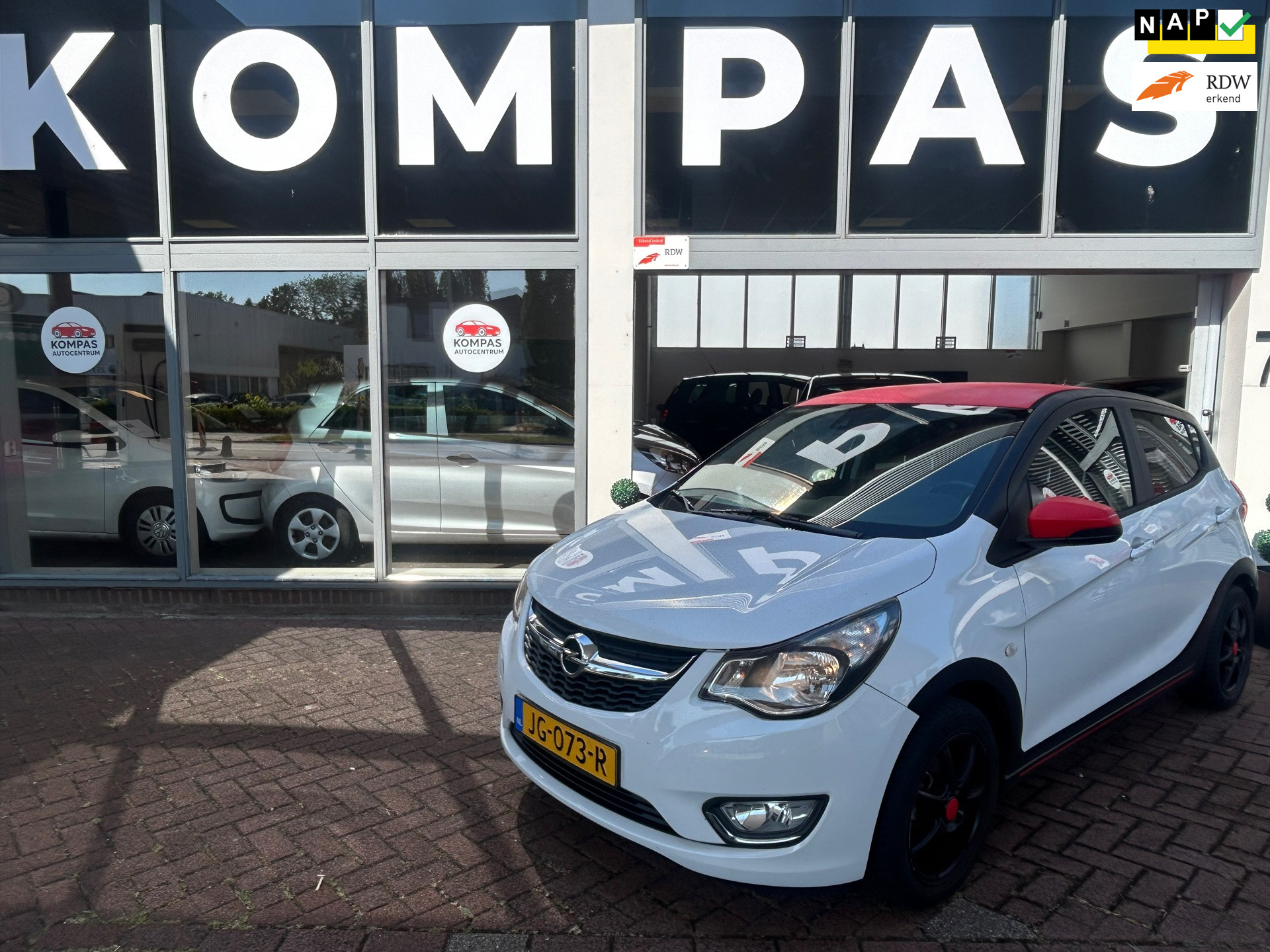 Opel Karl / Viva 1.0 ecoFLEX Cosmo|Nw.Koppeling|AIRCO|CC|Nap|Bluetooth|APK27|LM.Velgen|EL.Ramen 2016 - voorkant