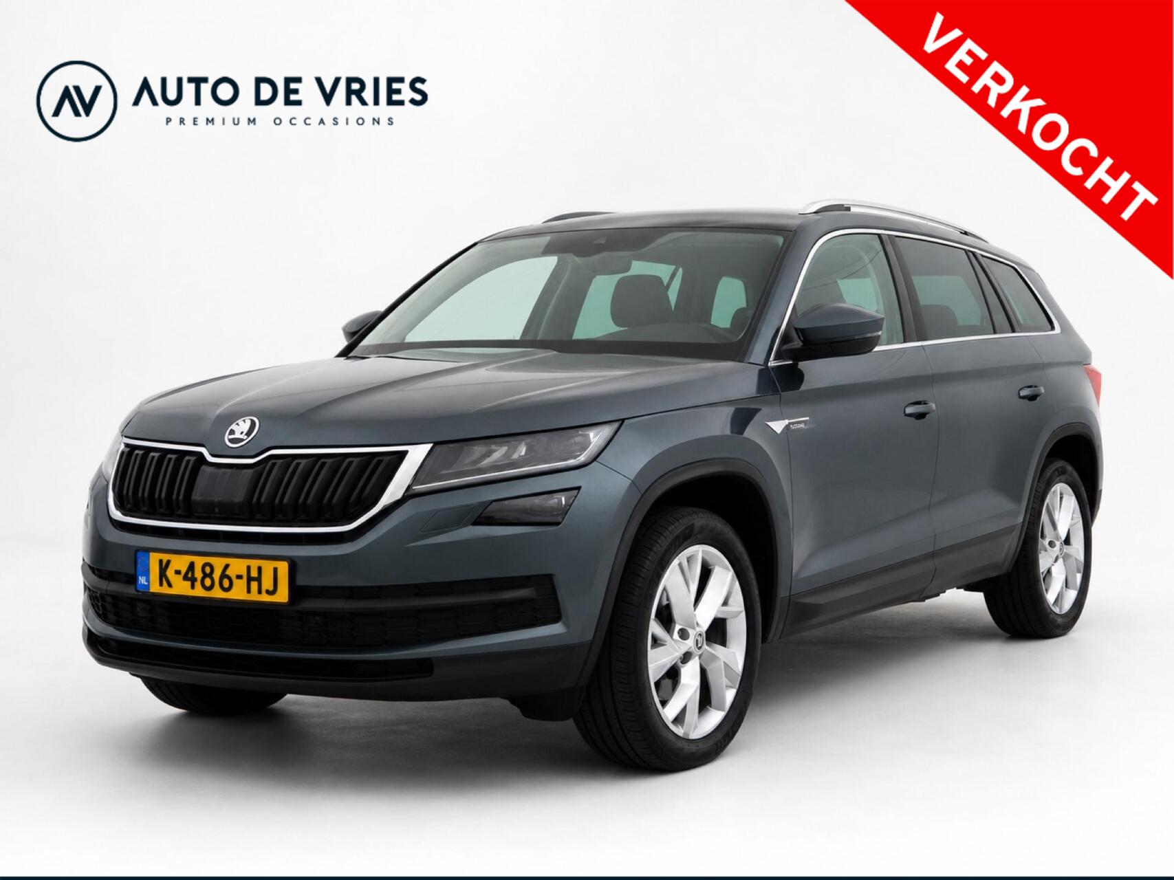 Skoda Kodiaq 2.0 TSI DSG 180pk 4x4 Style Business Automaat | ECC | Carplay | Panoramadak | Trekhaak 2017 - voorkant
