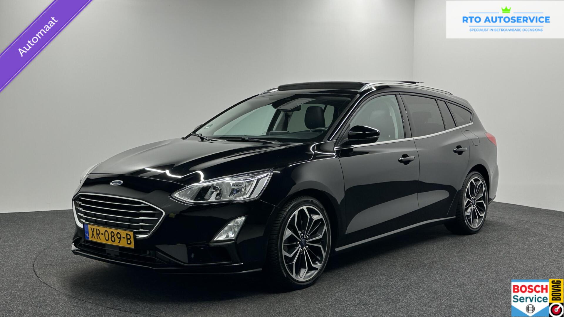 Ford Focus 1.0 EcoBoost Titanium Business PANO LEER CRUISE NAVI CARPLAY ECC. 2019 - voorkant