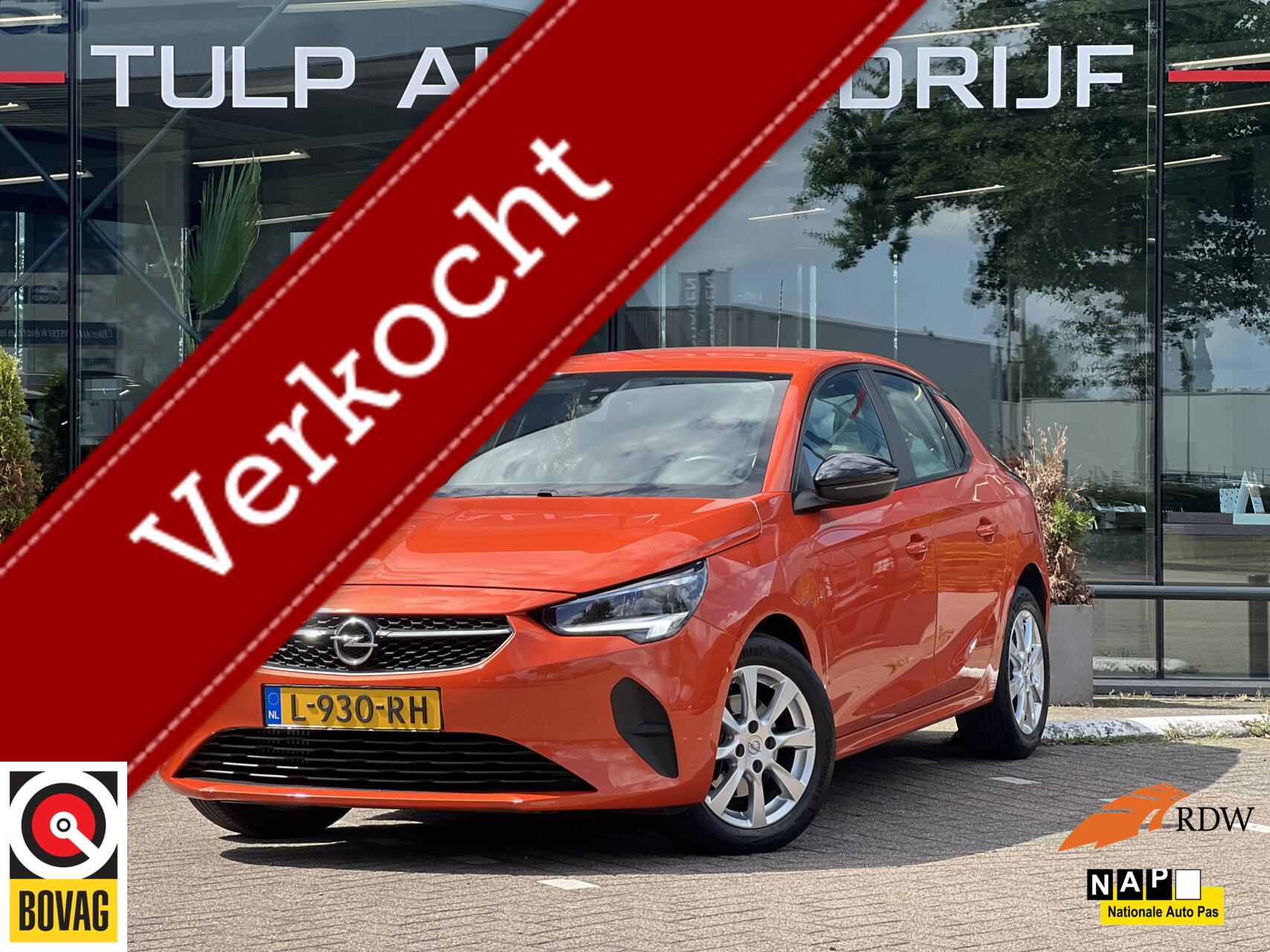Opel Corsa 1.2 Edition Automaat Airco Cruise LMV LED NAP 2021 - voorkant