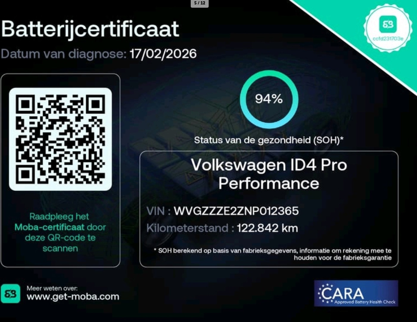 Foto van Volkswagen Id.4 Pro 150 KW