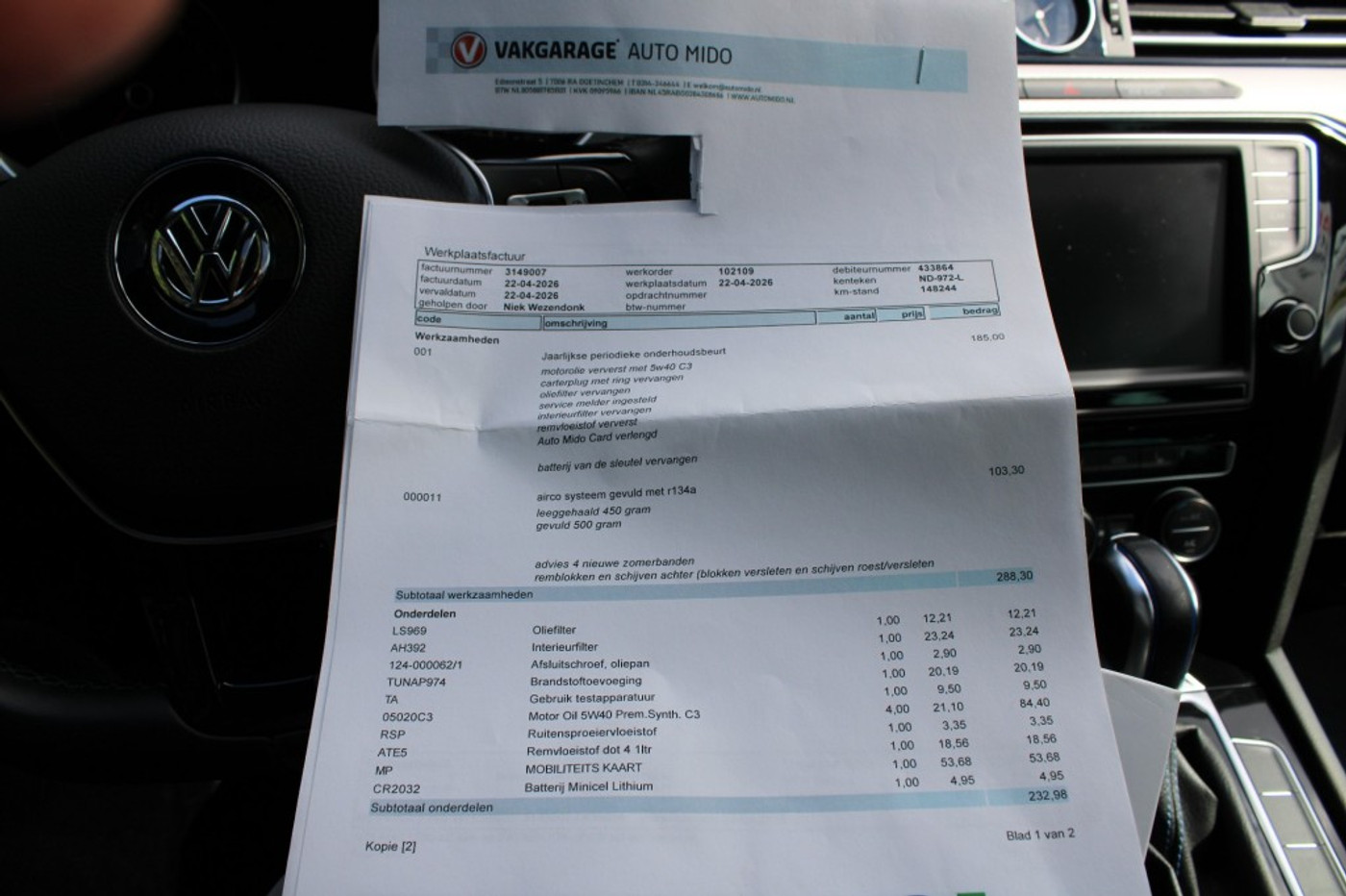 Foto van Volkswagen Passat