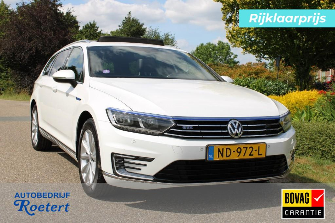 Volkswagen Passat 1.4TSI 218pk GTE Highline Plug-in Hybrid automaat pano-schuifdak/ACC/ECC/trekhaak 2016 - voorkant