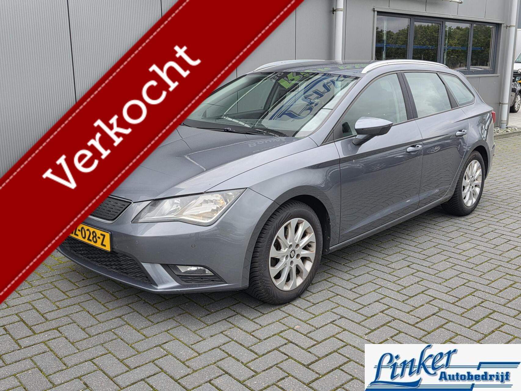 Seat Leon ST 1.6 TDI Style Ecomotive  TREKHAAK LEDER 2014 - voorkant