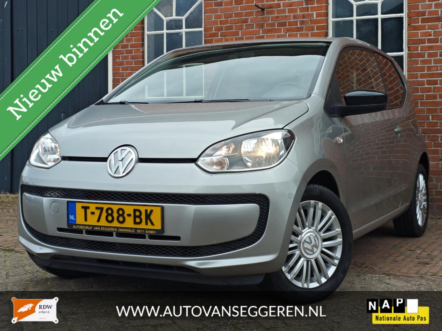 Volkswagen Up 1.0 Cup - APK / Garantie / Airco / 75PK 2014 - voorkant