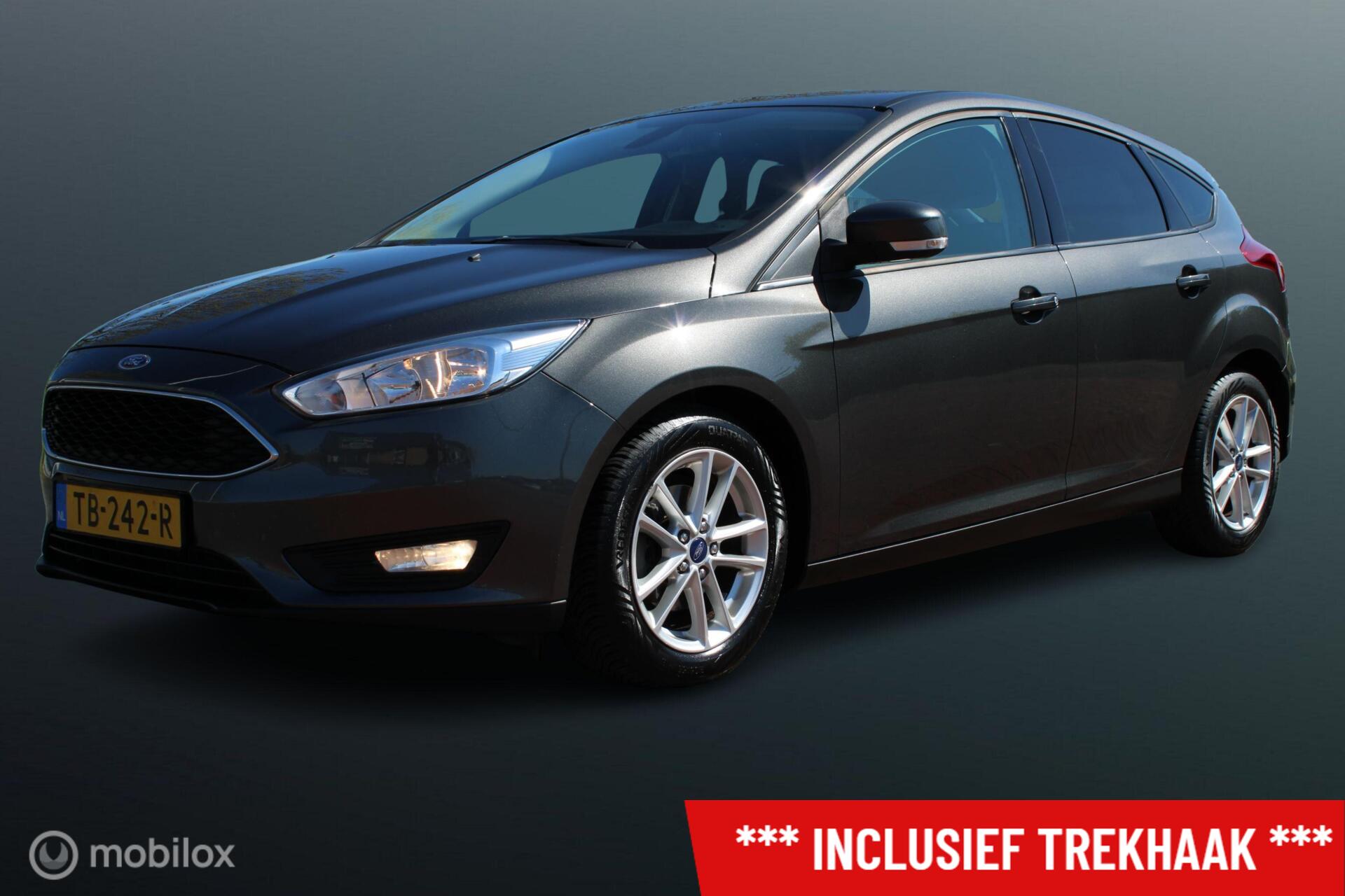 Ford Focus 1.0 EcoBoost Lease Edition Business, Trekhaak, Donker glas, Clima, Pdc, Cruise, Telefoon, Navi 2018 - voorkant