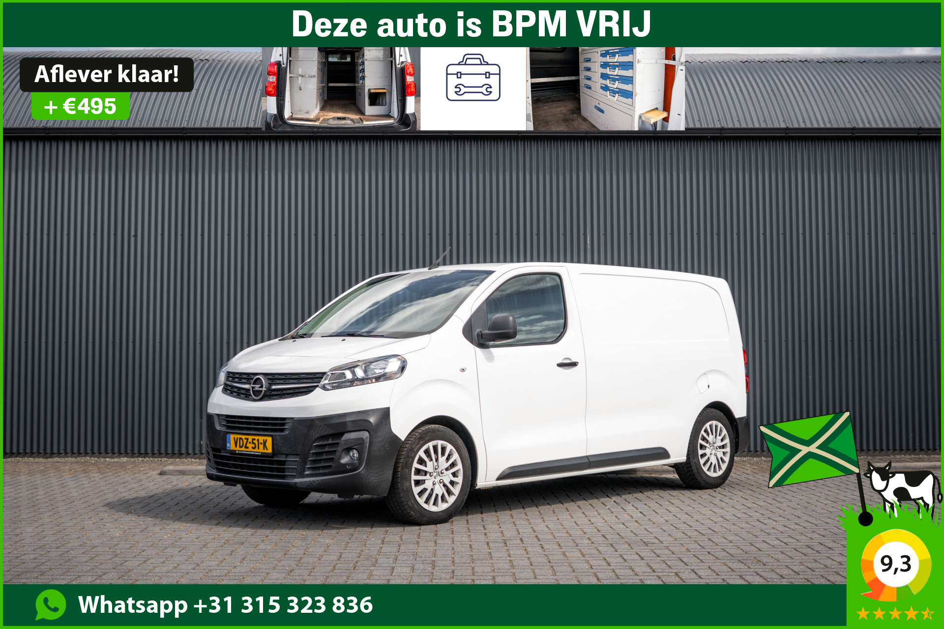 Opel Vivaro 1.5 L2H1 | 3-Zits | Carplay | Cruise | PDC | Airco 2020 - voorkant