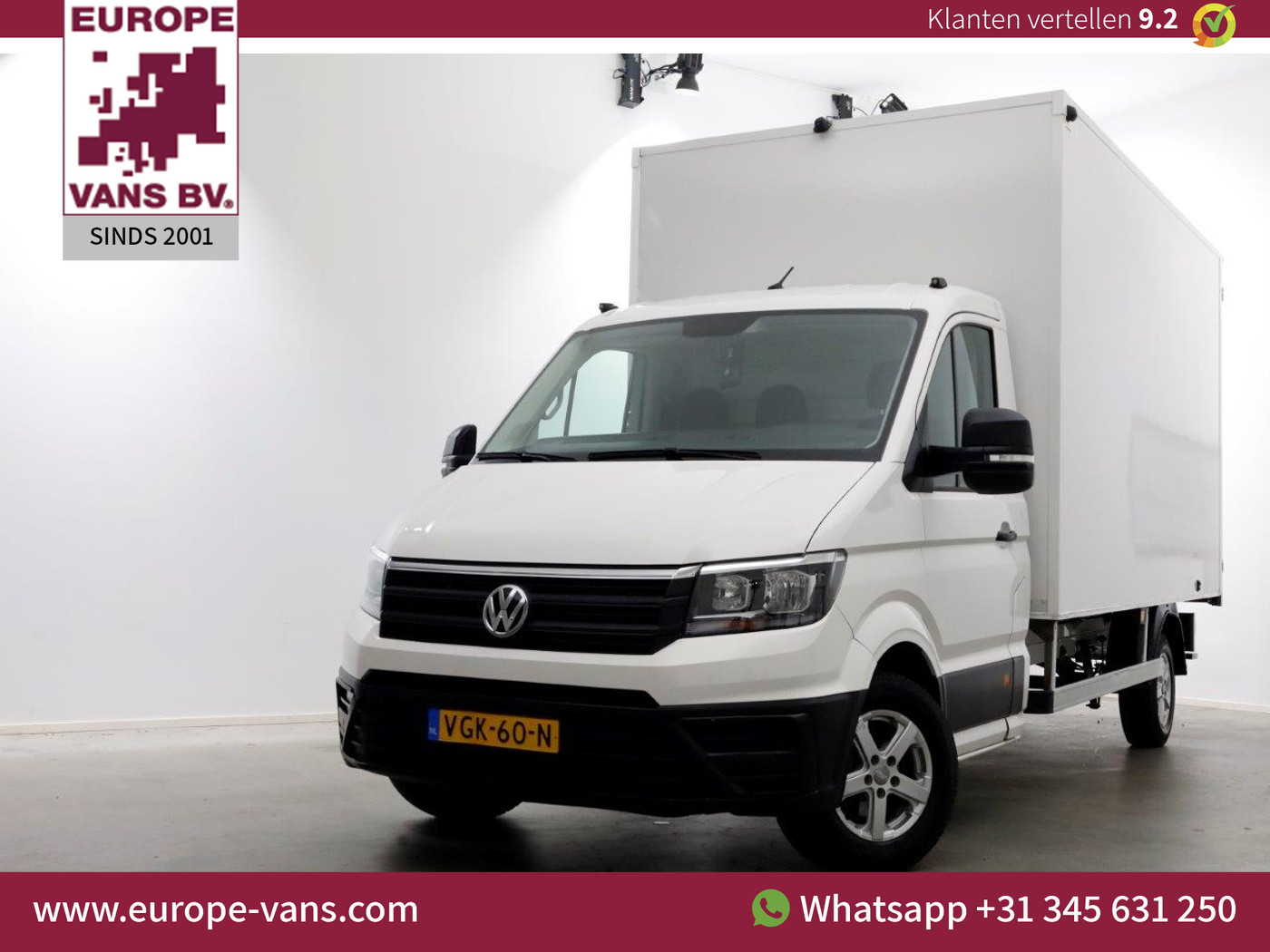 Volkswagen Crafter 35 2.0 TDI Bakwagen met achterdeuren en zijdeur 07-2020 2020 - voorkant