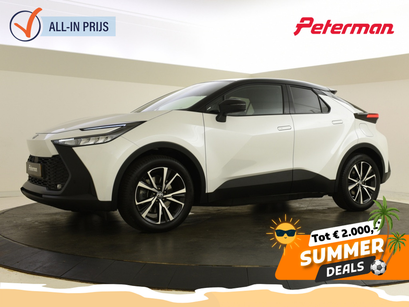Toyota Toyota C-hr 2.0 PHEV 220 Dynamic Bi-Tone | PDC | Blindspot | Stoelverw. 2025 - voorkant