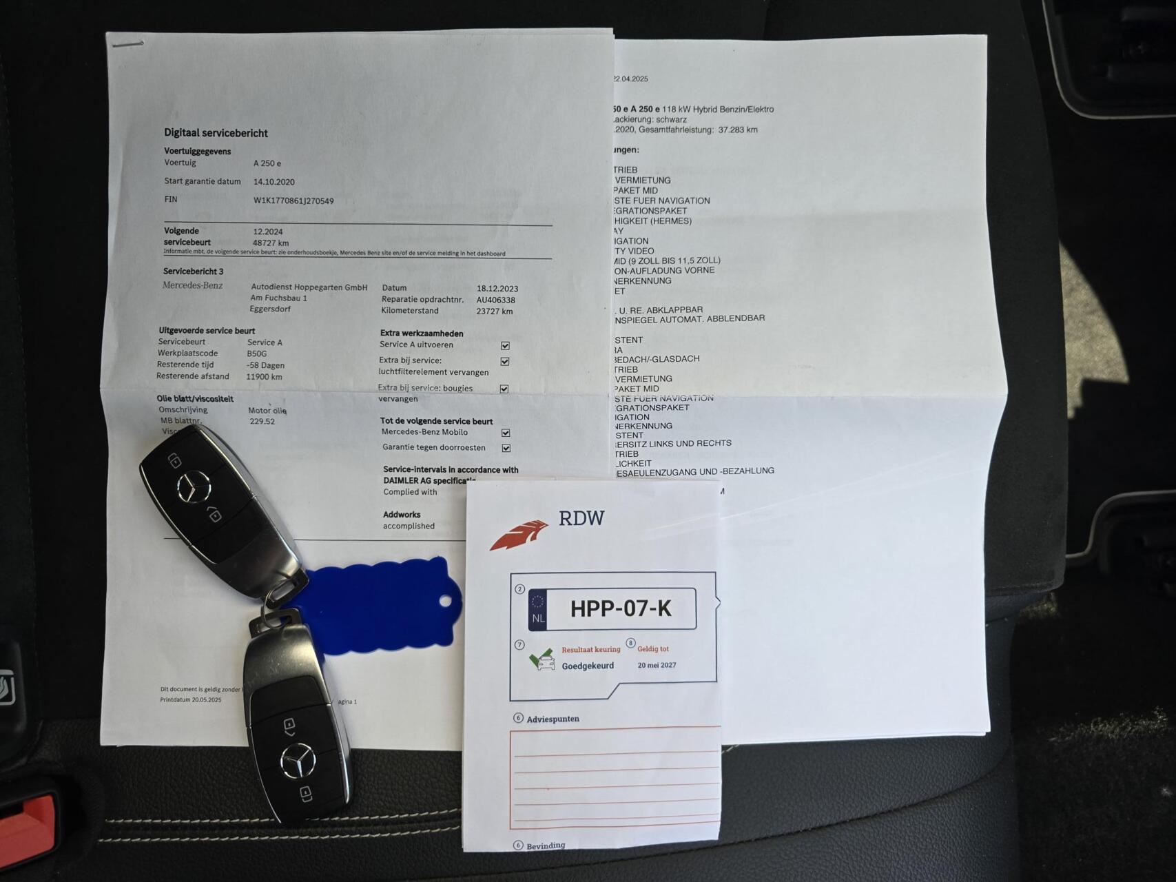 Foto van Mercedes-Benz A 250 E