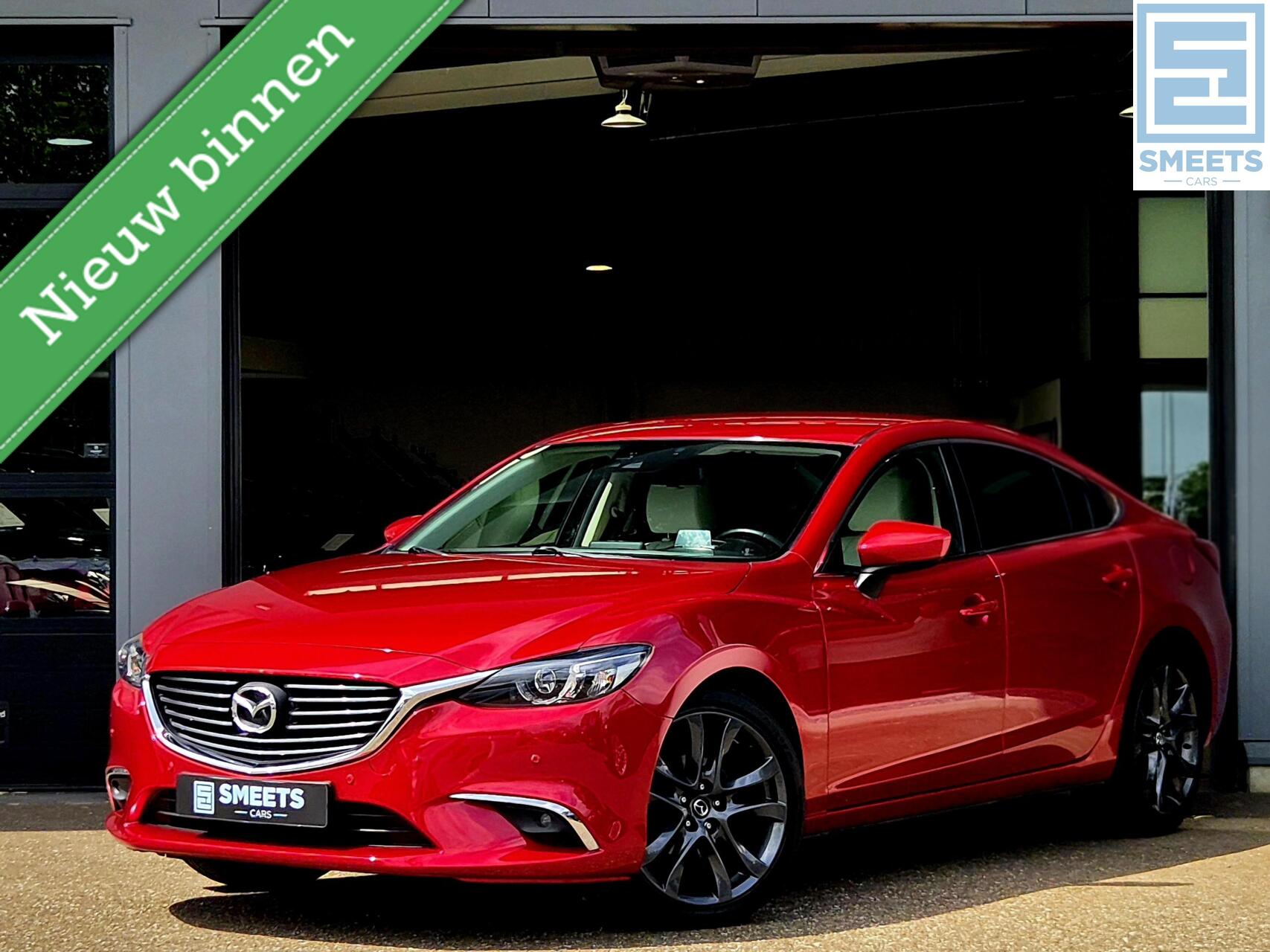 Mazda Mazda6 2.0 SkyActiv-G 165 GT-M |Leer|Navi|Climate|Bose|HUD 2016 - voorkant