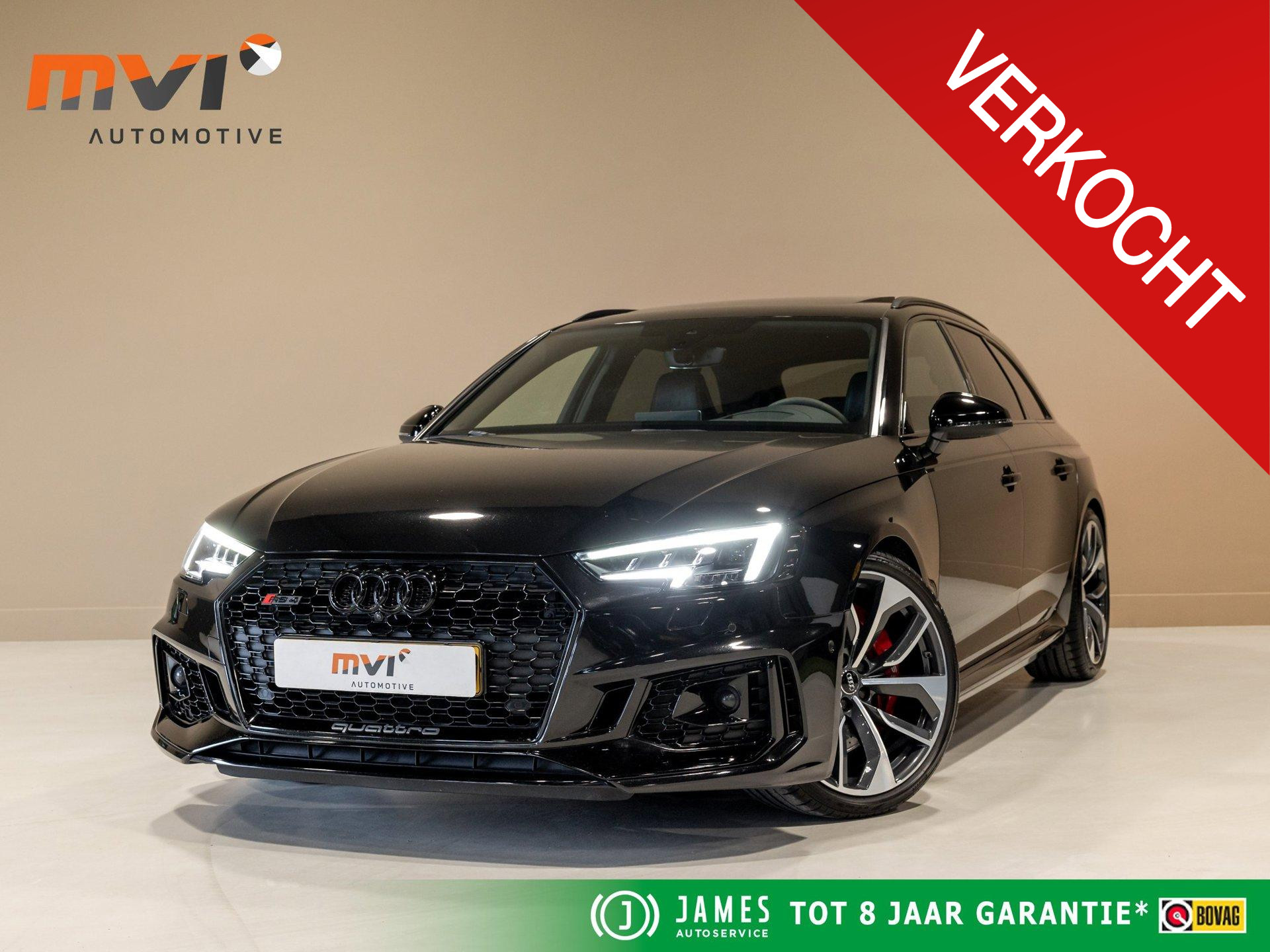 Audi RS 4 Avant 2.9 TFSI RS 4 quattro / 450pk / Panorama dak / Head up display / Carbon / 2018 - voorkant