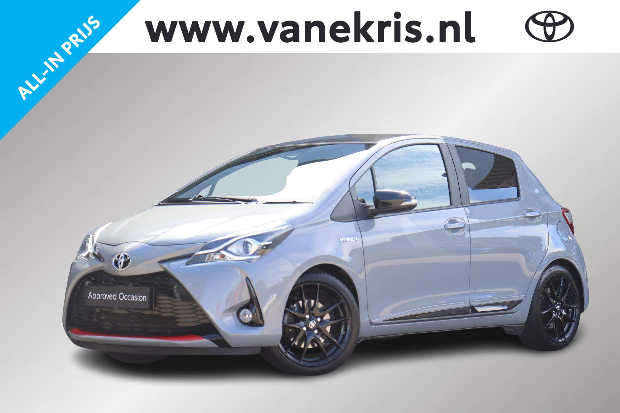 Toyota Toyota Yaris Hybrid 1.5 Hybrid GR-Sport, Apple carpay / Android Auto 2019 - voorkant