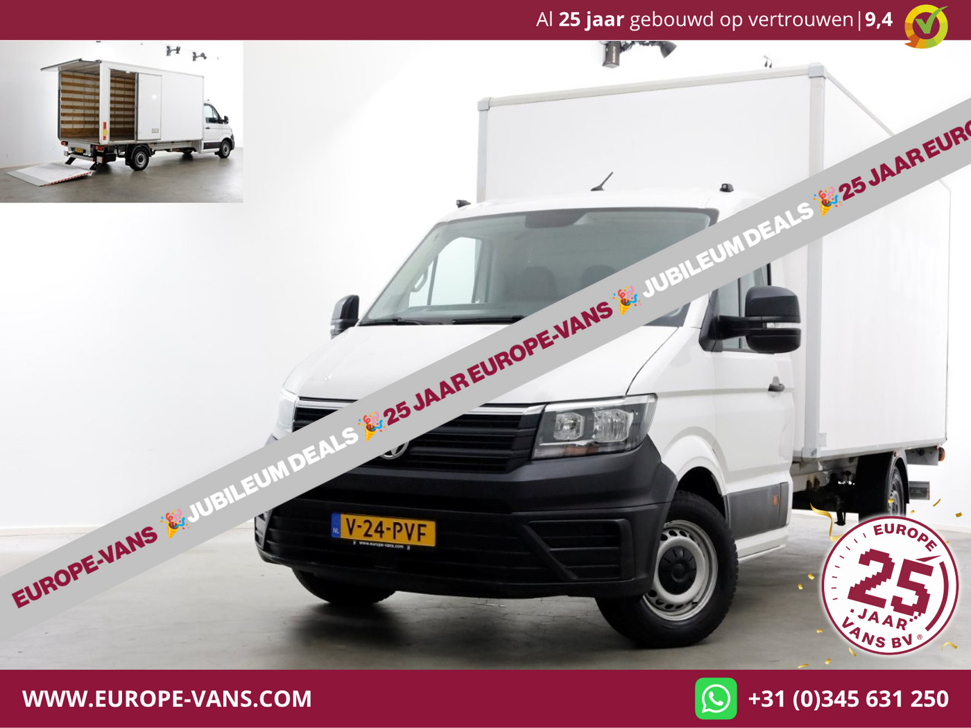 Volkswagen Crafter 35 2.0 TDI 140pk Bakwagen met laadklep en zijdeur 12-2021 2021 - voorkant