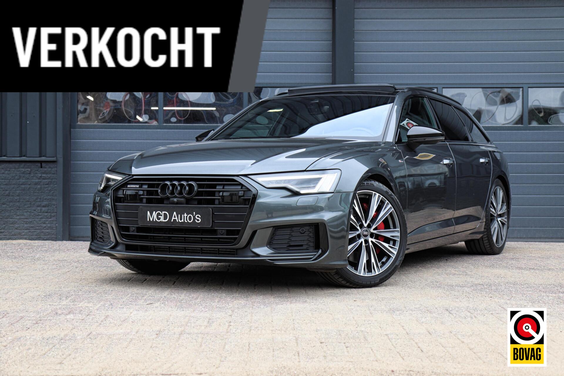 Audi A6 Avant 55 TFSIe Quattro Competition 3x S-Line |LED-MATRIX|PANODAK|B&O|KEYLESS|360 CAMERA|ACC 2020 - voorkant