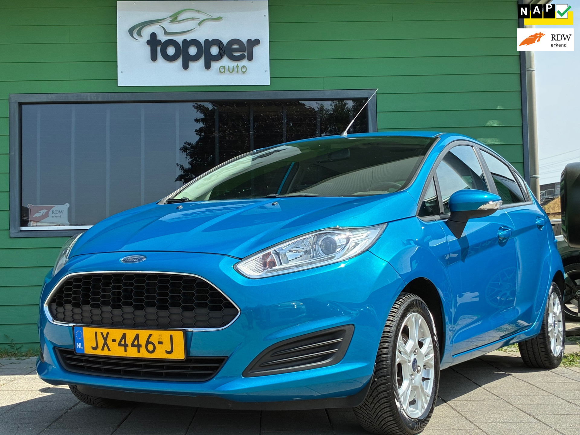 Ford Fiesta 1.0 Style|2e Eigenaar|Navigatie|CruiseControl|Airco|LM-Velgen|Elektr.ramen| 2016 - voorkant