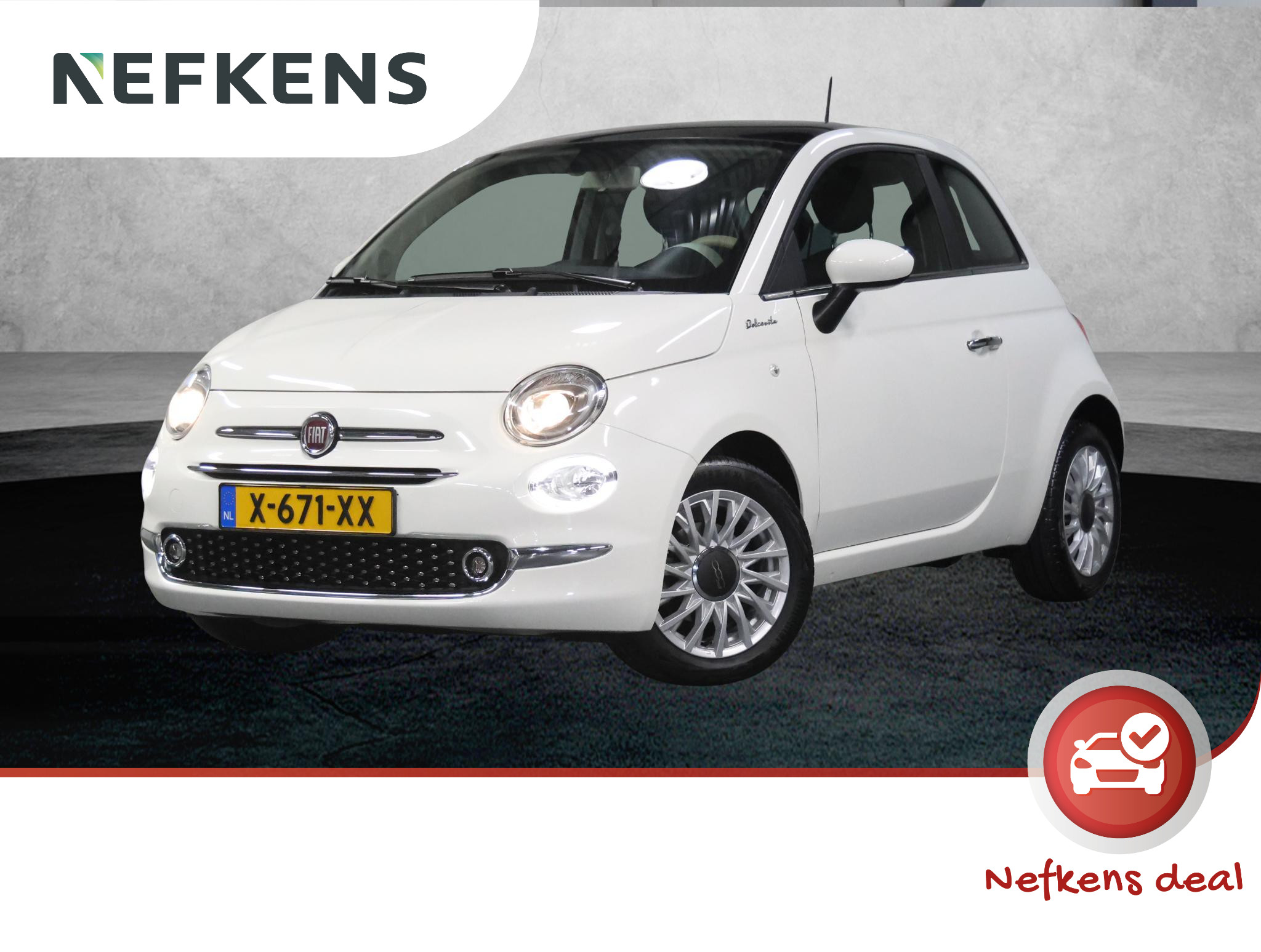 Fiat 500 1.0 Hybrid Dolcevita 2022 - voorkant