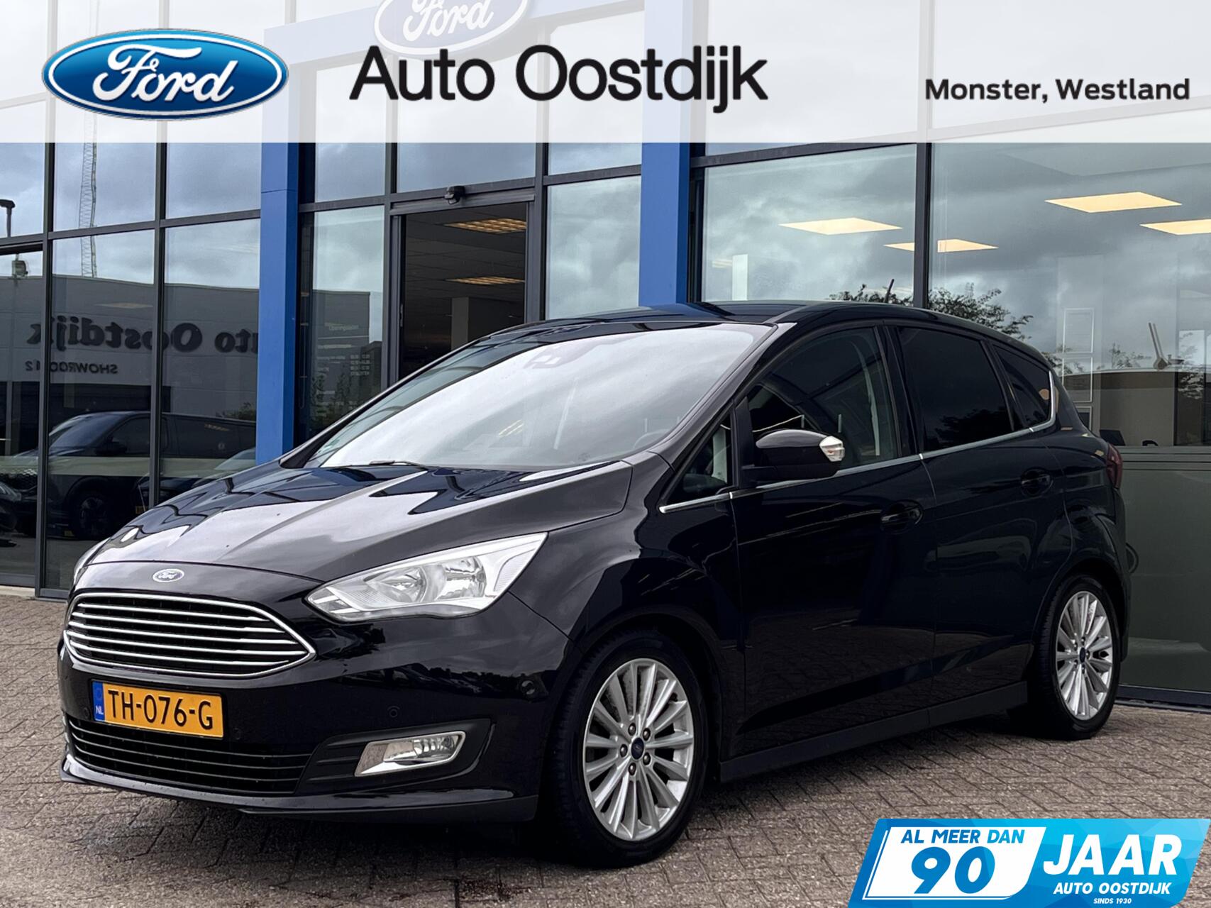 Ford C-max 1.0 Titanium 125PK Camera Voorruitverwarming Carplay Cruise Control Climate Navi Parkeersensoren *Dealer Onderhouden* 2018 - voorkant