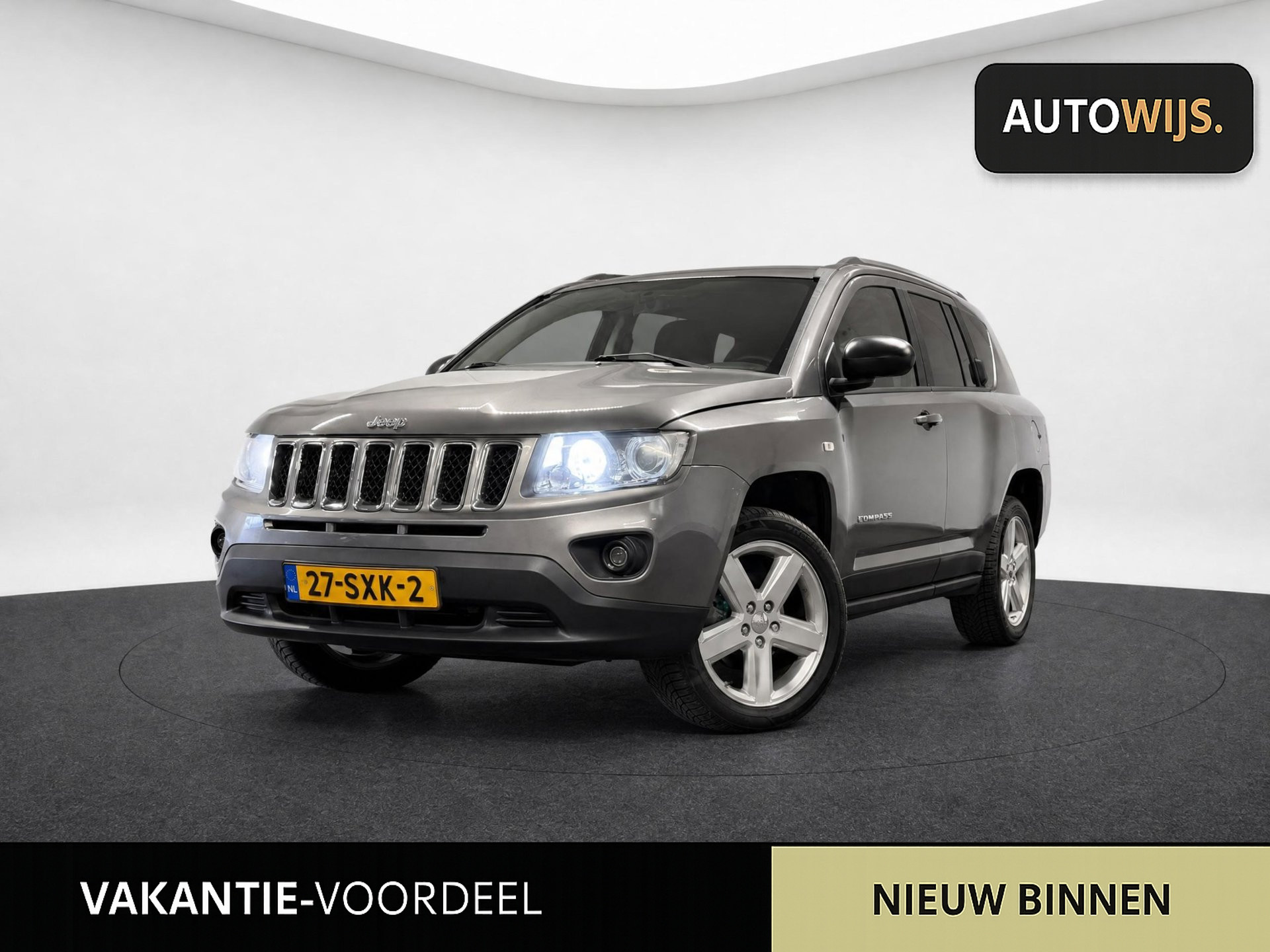 Jeep Compass 2.4 Limited 4WD|AUT|LEDER|NL AUTO|123DKM|STOELVERW 2012 - voorkant