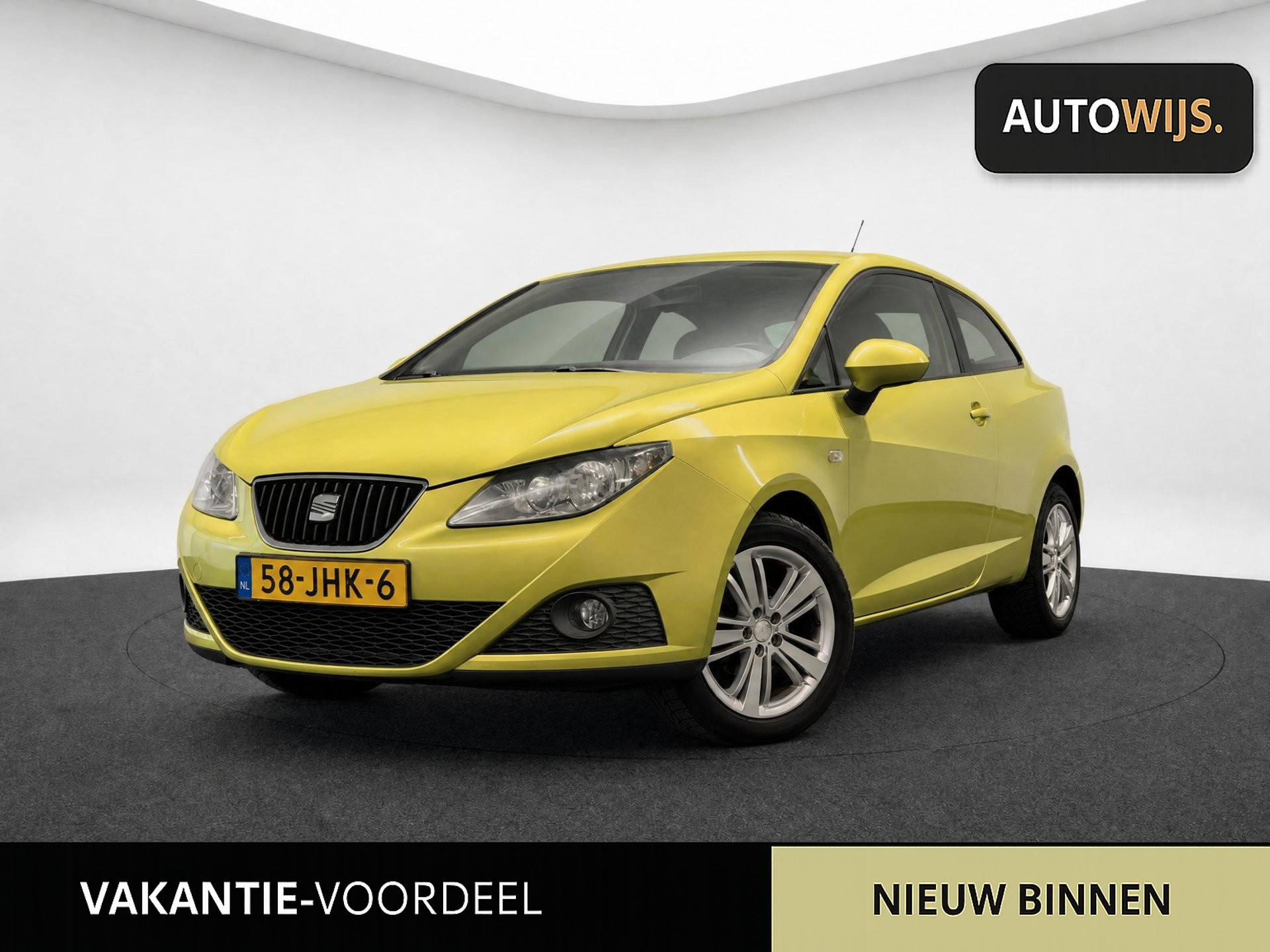 Seat Ibiza 1.6 Stylance|LM-VELG|AIRCO|APK 4-2027|CRUISE 2009 - voorkant