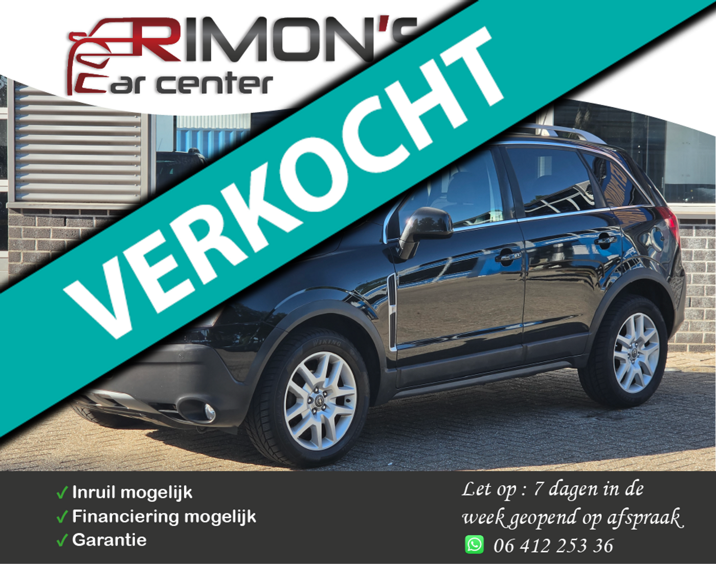 Opel Antara 2.4-16V Temptation TrekhaakNavi Airco Apk Tm 07-2027 2009 - voorkant