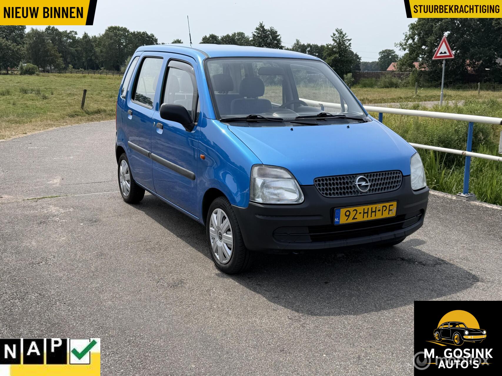 Opel Agila Stuurbekrachtiging 116654 km Nap apk 02-07 2027 2001 - voorkant